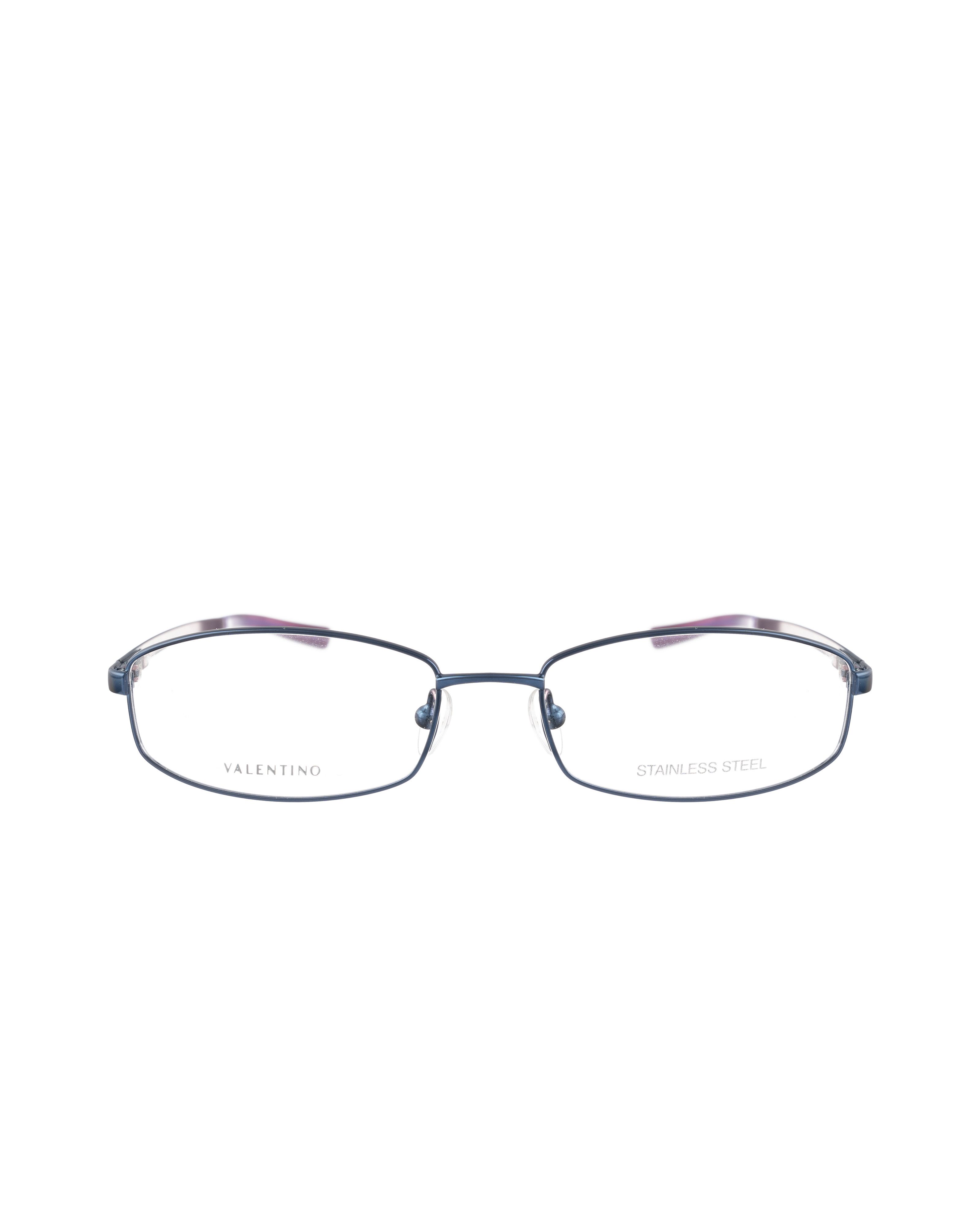 Valentino Valentino 00s Blue & Purple Metal Thin Glasses Size ONE SIZE - 3 Thumbnail