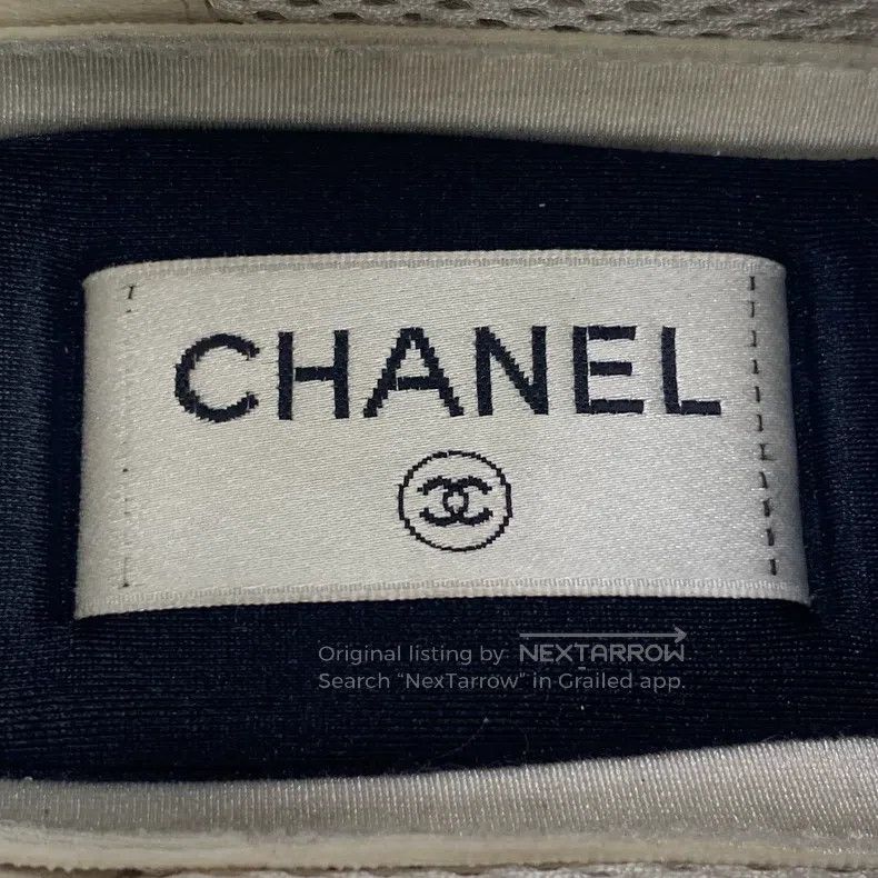 Chanel Chanel Colour-blocked logo printed full-print lace-with ca Size US 4.5 / IT 34.5 - 7 Thumbnail