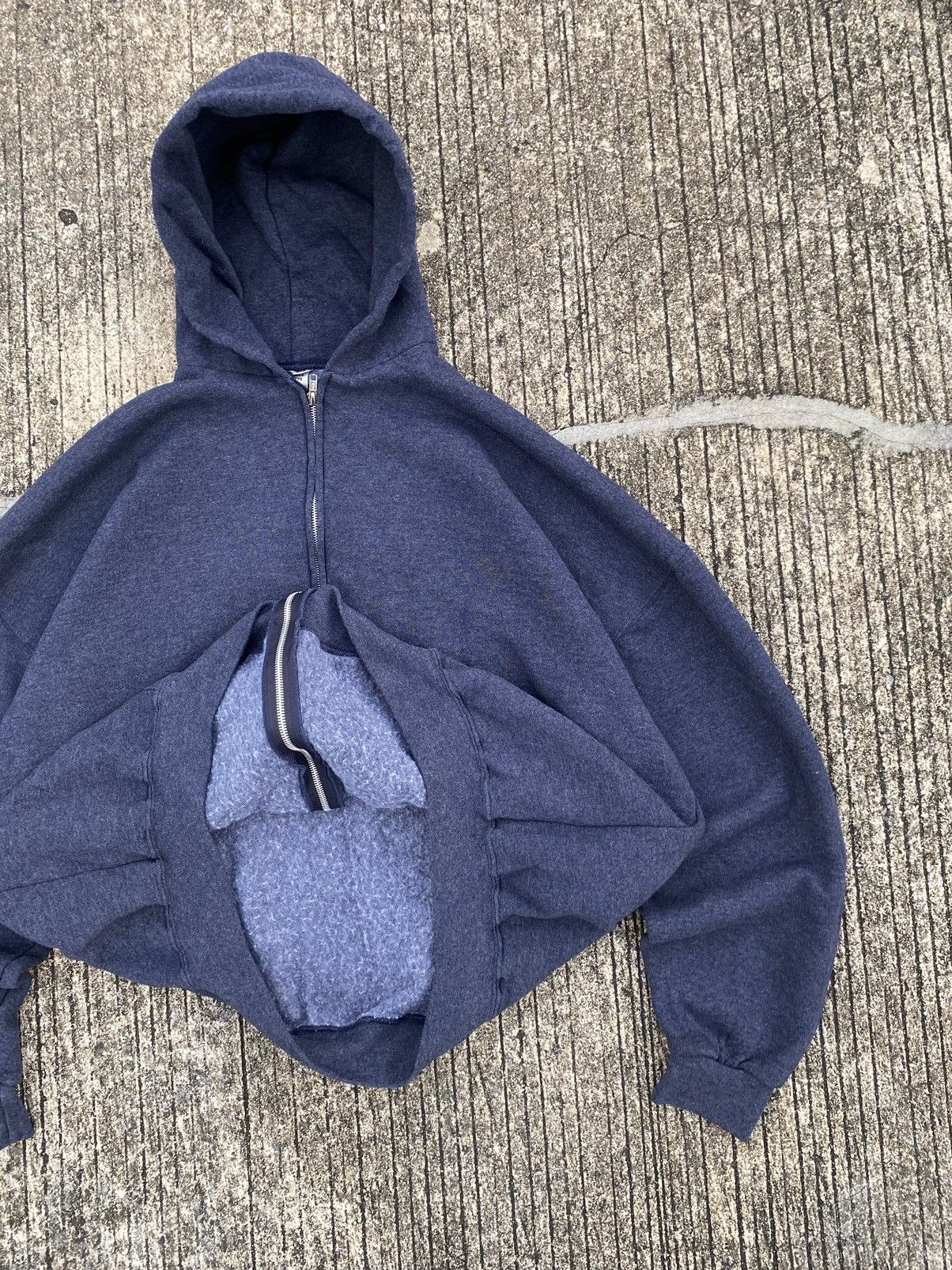 Vintage Vintage Russell Athletic Zip Up Hoodie Dark Gray Size US XXL / EU 58 / 5 - 5 Thumbnail