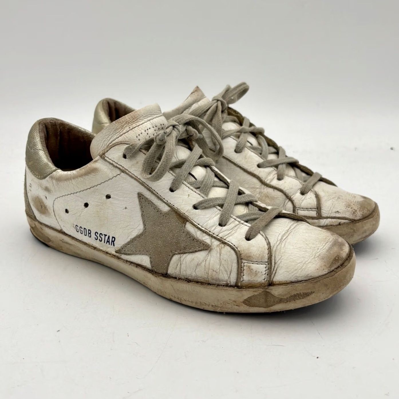 Golden Goose VINTAGE Golden Goose Superstar GGDB Leather Low Top Sneakers Shoes Women’s 38 US 8 White Womens Size M / US 6-8 / IT 42-44 - 2 Thumbnail