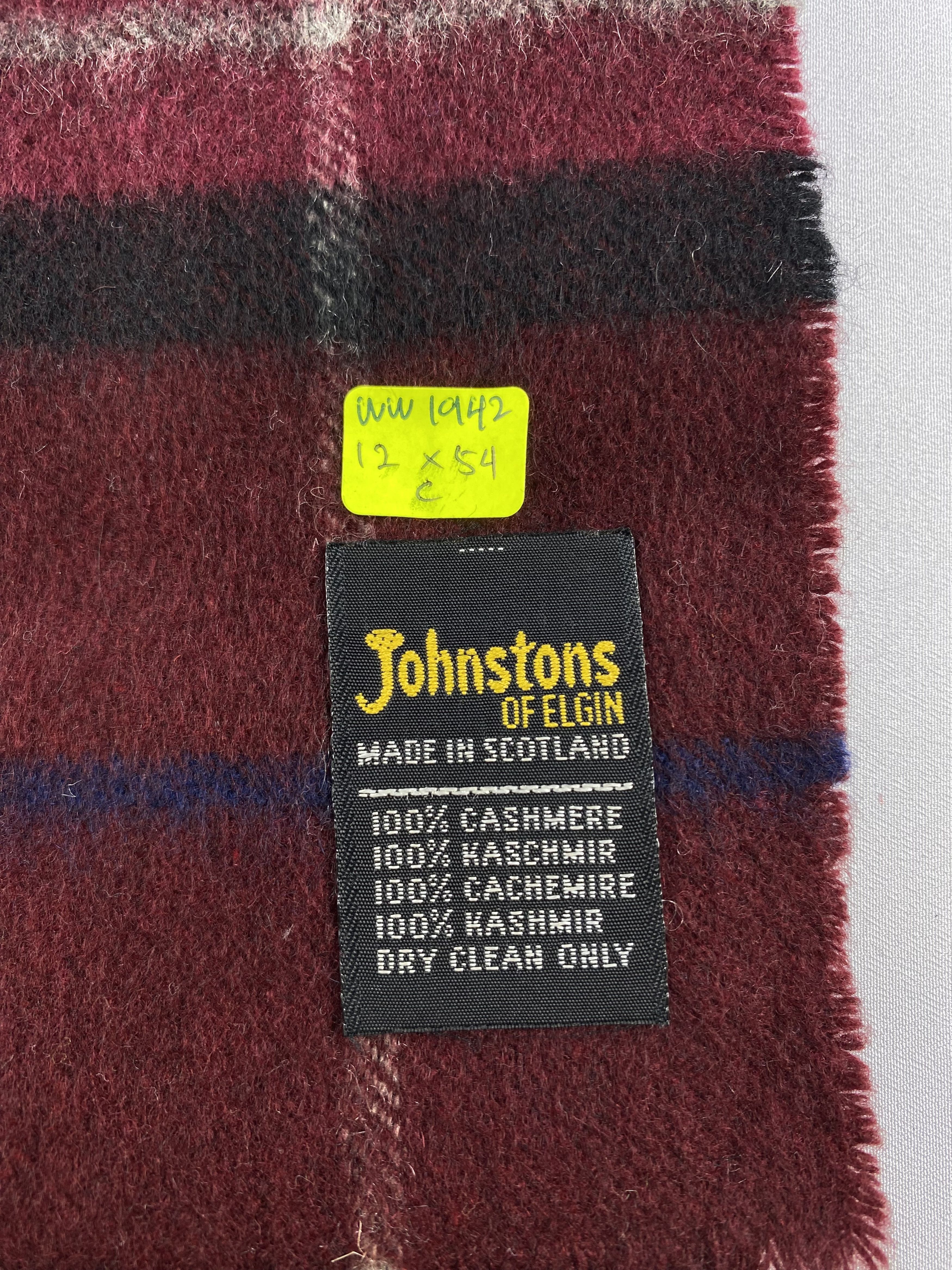 Johnstons Of Elgin × Vintage Johnstons Of Elgin Scarf / Muffler / Neckwear Size ONE SIZE - 12 Thumbnail