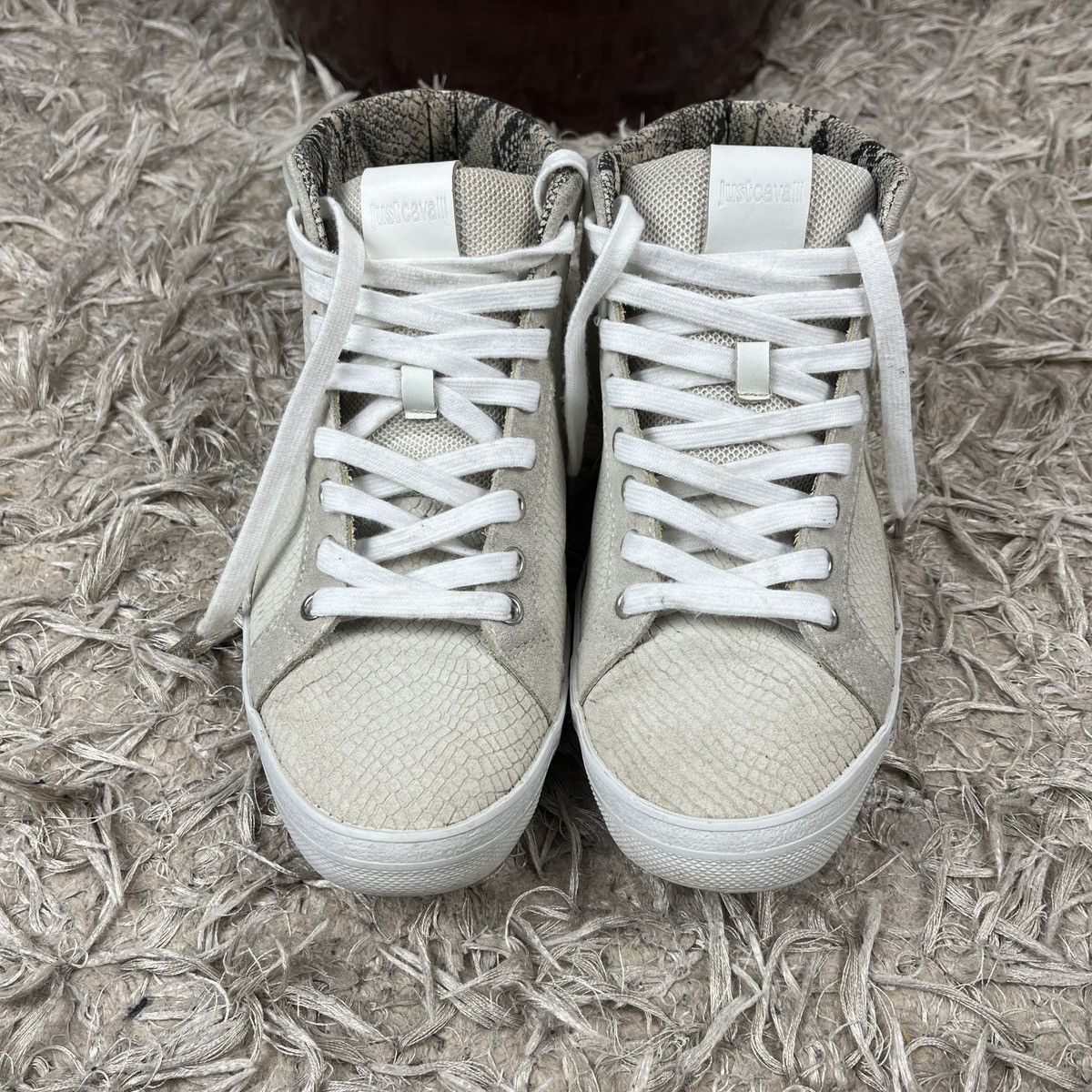 Just Cavalli Just Cavalli Sneak Skin High Top Sneakers Swag Avant Garde Size US 7 / EU 40 - 4 Thumbnail