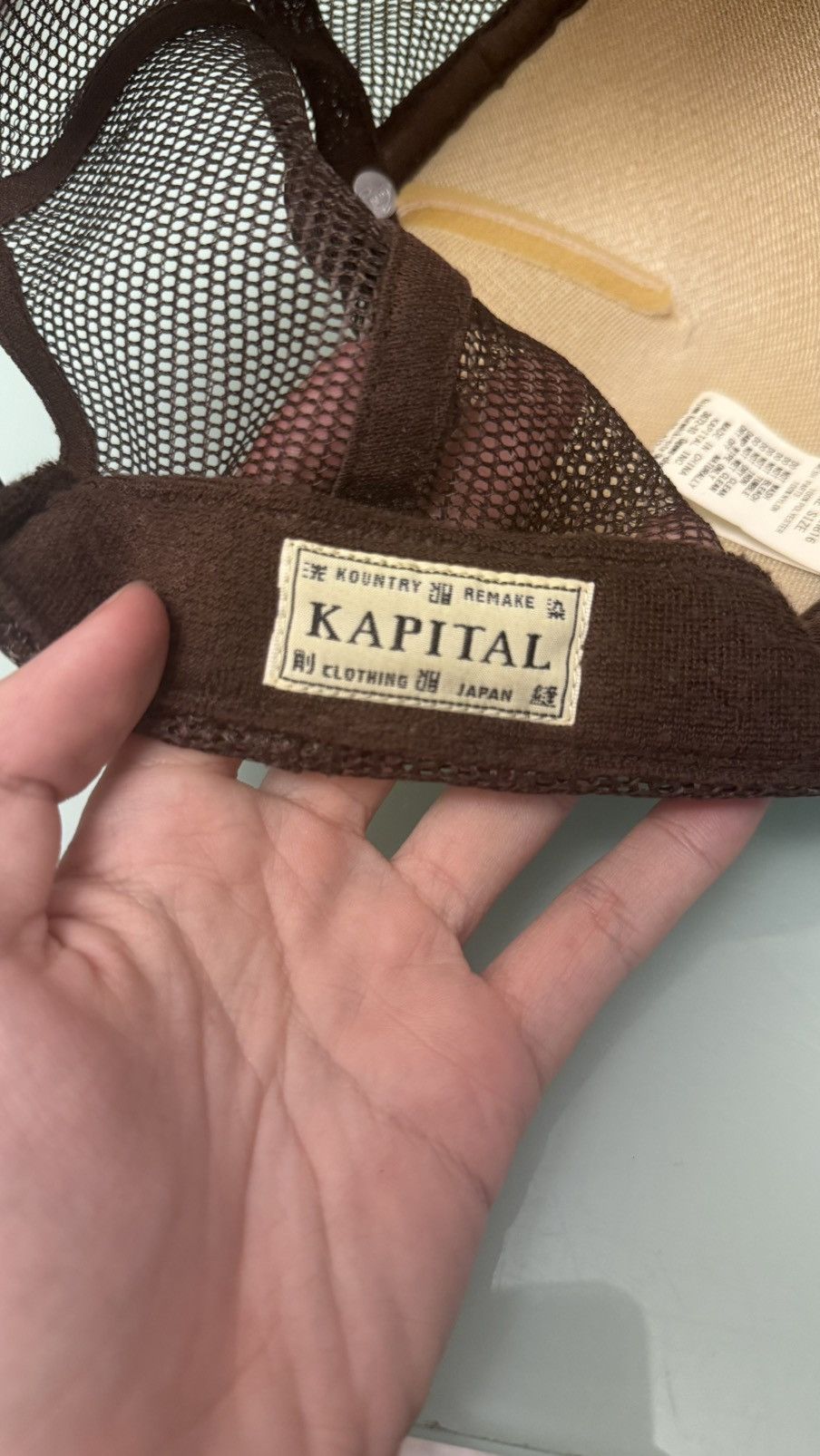 Kapital Kapital Love & Peace beethoven trucker hat/ cap Size ONE SIZE - 3 Thumbnail