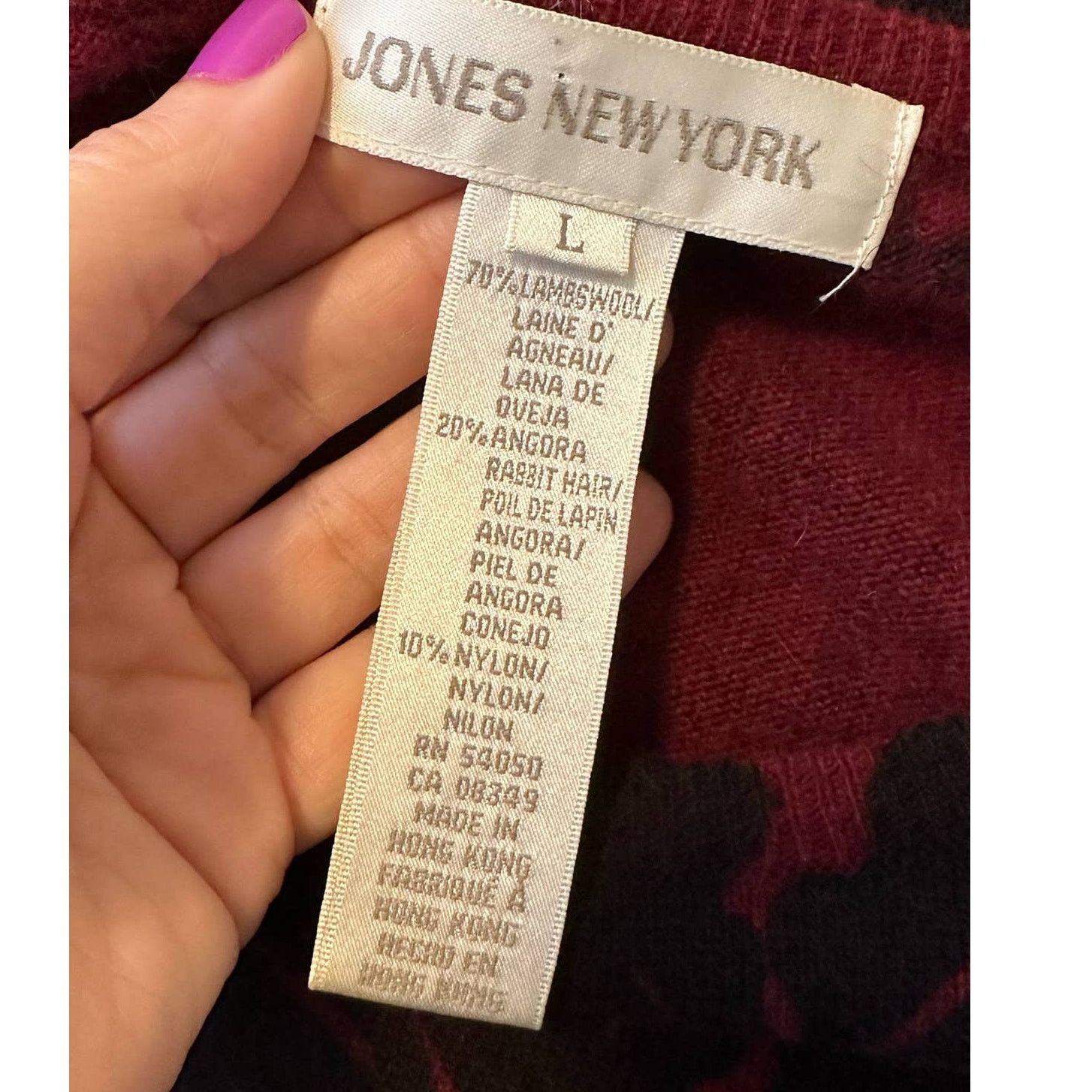 Jones New York Jones New York floral long sleeves sweater size Large Size L / US 10 / IT 46 - 3 Thumbnail