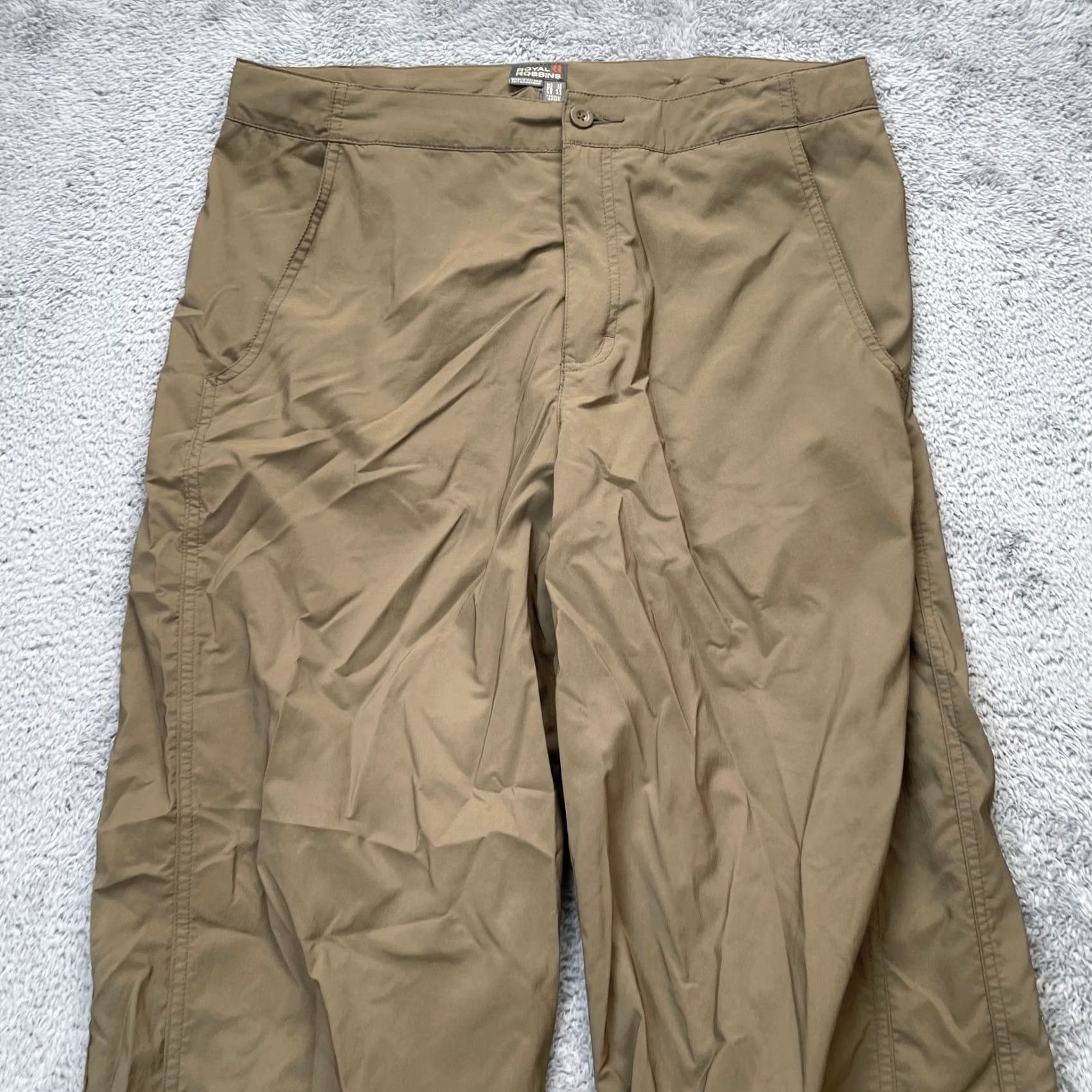 Royal Robbins Royal Robbins Pants Womens 12 Brown Nylon Stretch Straight Leg Hiking Travel Size 34" / US 12 / IT 48 - 5 Thumbnail