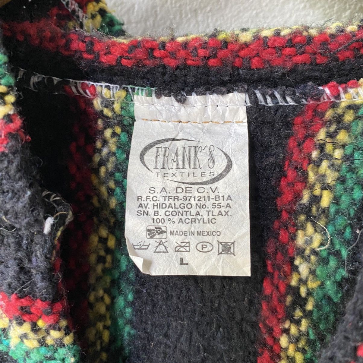 Vintage Black Rasta Striped Baja Hoodie Size US L / EU 52-54 / 3 - 5 Thumbnail