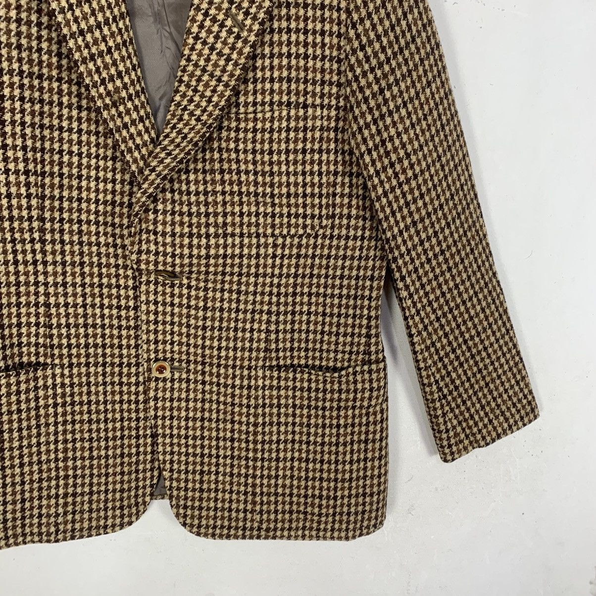 Harris Tweed Vintage Harris Tweed houndstooth dogtooth check wool Blazer Size US S / EU 44-46 / 1 - 6 Thumbnail