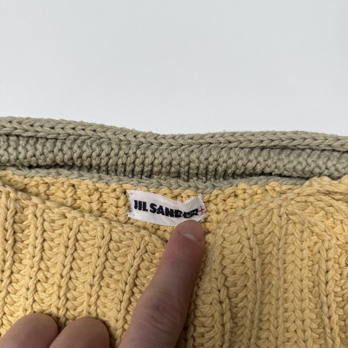 Jil Sander Jil sander+ 2 tone heavyweight chunky knit sweater Size M / US 6-8 / IT 42-44 - 4 Thumbnail