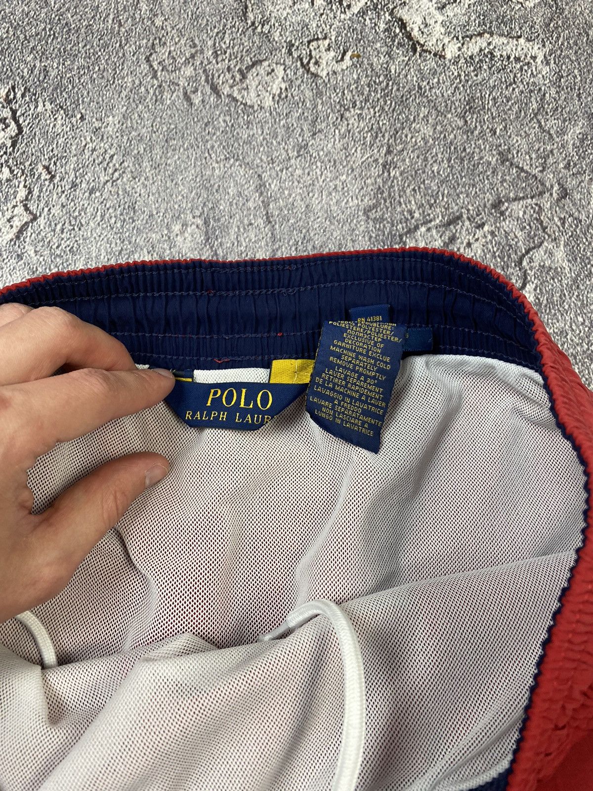 Polo Ralph Lauren Vintage 2000s Polo Ralph Lauren Swim Short Preppy Style Y2K Size US 33 - 4 Thumbnail