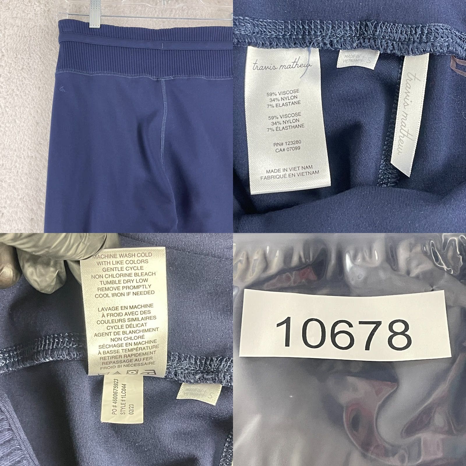 TravisMathew Travis Mathew Friday Ponte Legging Womens Small Blue Draw On Pocket Cloth Size 28" / US 6 / IT 42 - 9 Thumbnail