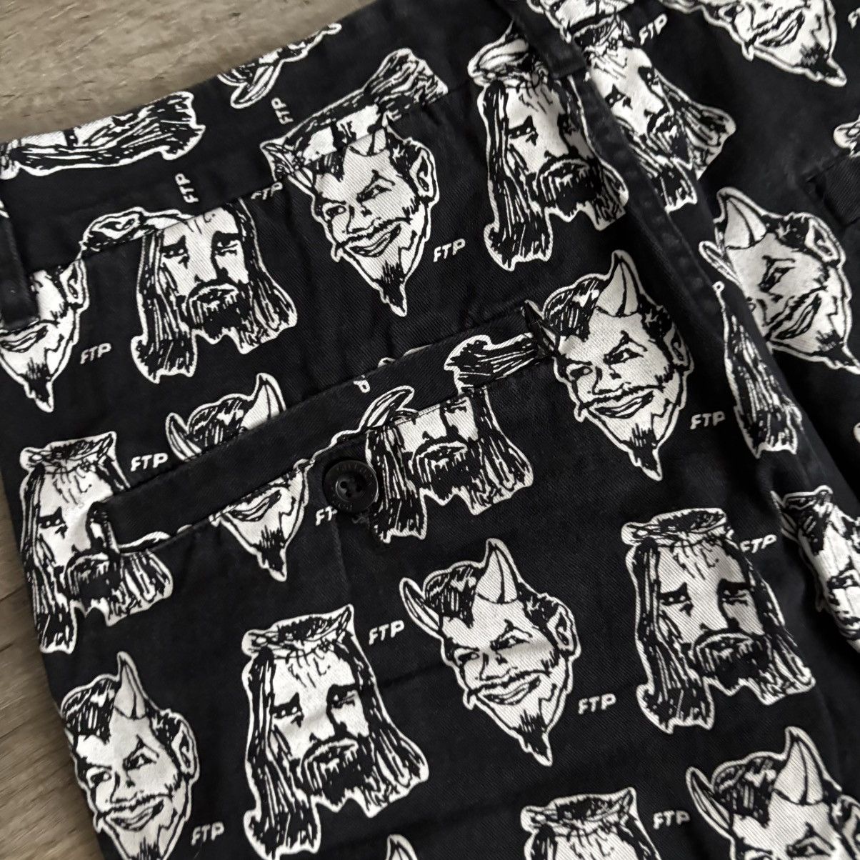 Fuck The Population Ftp Heaven Or Hell Chino Pants Size US 34 / EU 50 - 7 Thumbnail