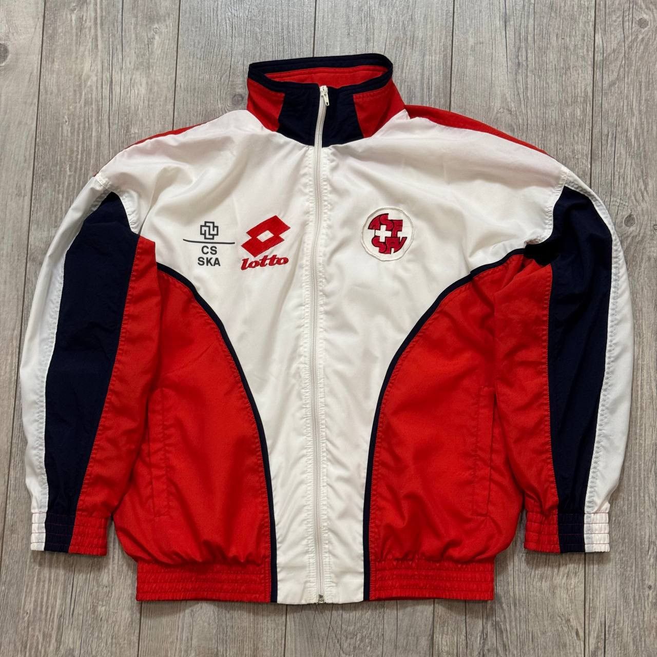 Lotto Sport × Vintage Vintage 1994-96 Switzerland Lotto Player Issue Track Jacket Size US L / EU 52-54 / 3 - 1 Thumbnail