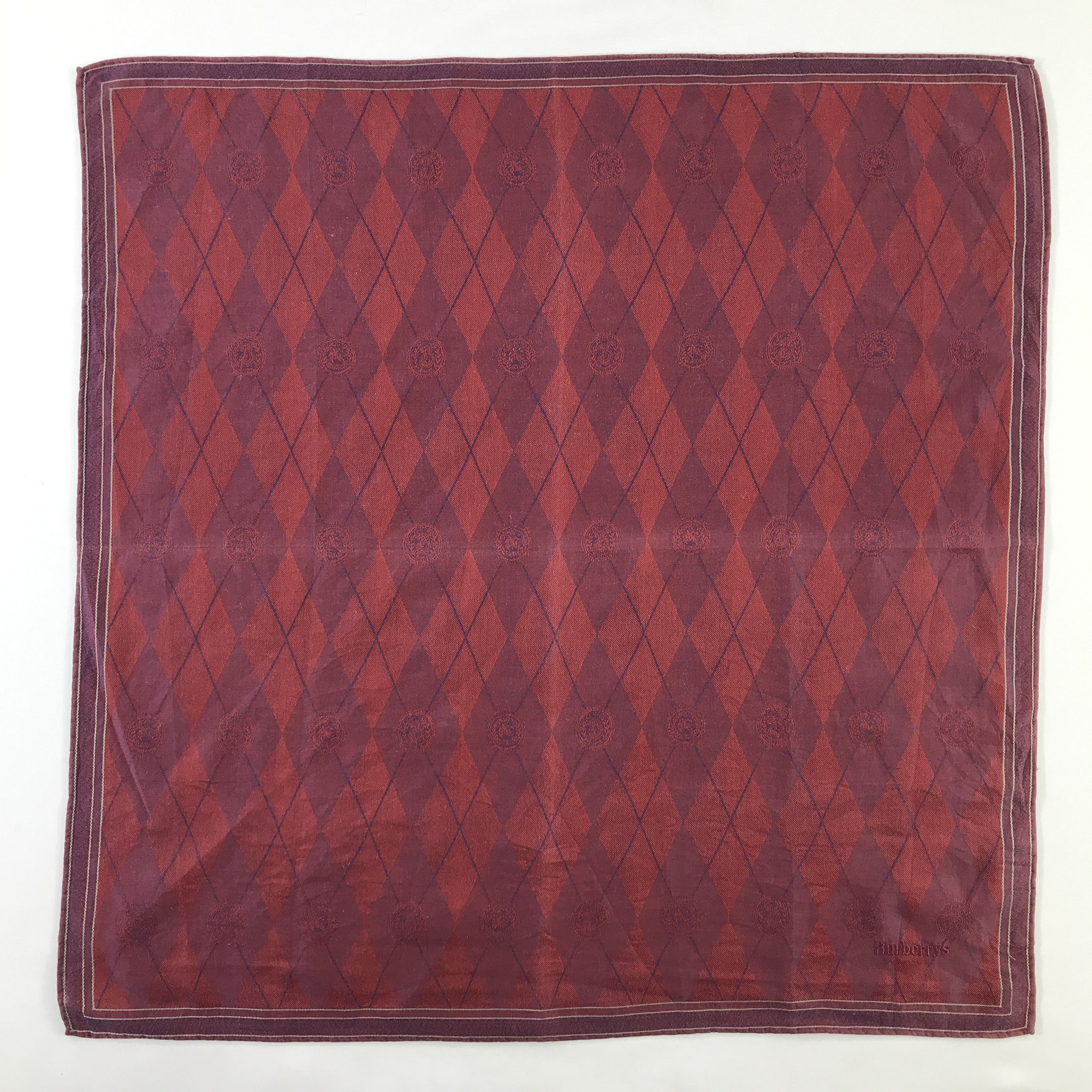 Burberry × Vintage Burberry Bandana / Handkerchief / Neckerchief - S1194 Size ONE SIZE - 1 Thumbnail