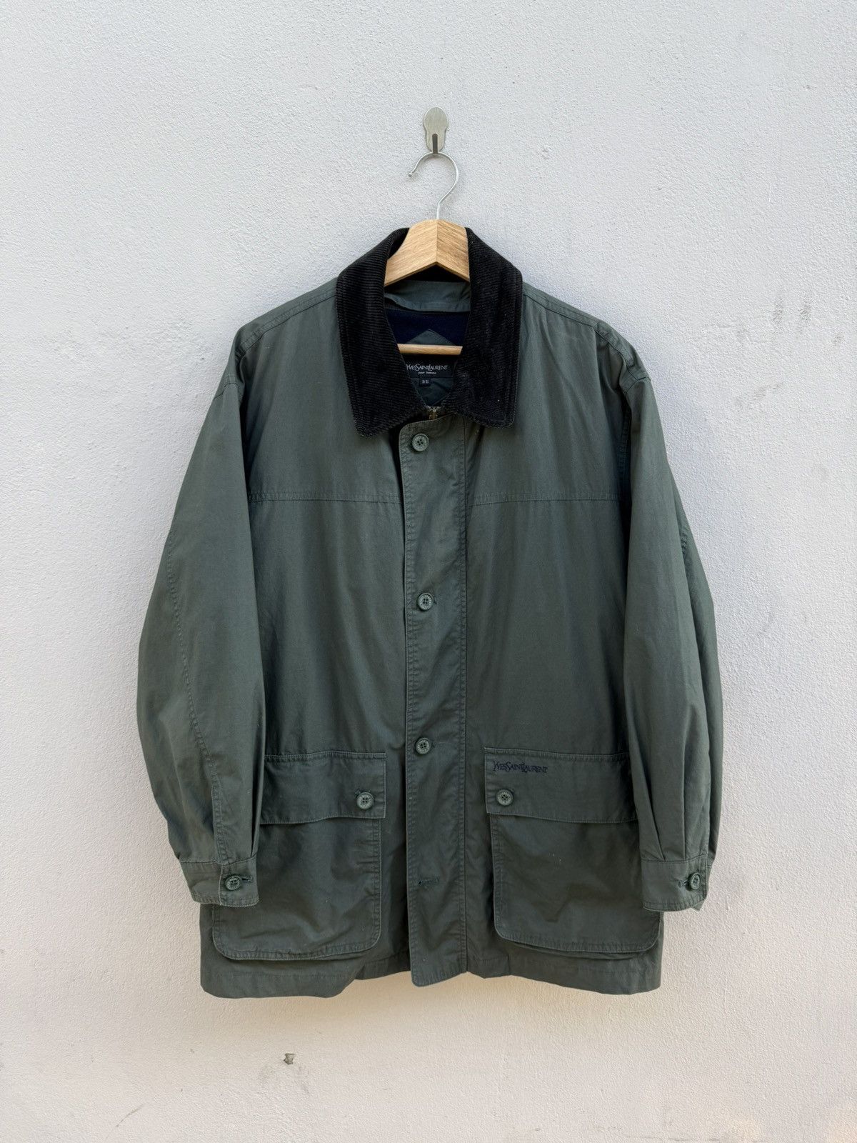 Yves Saint Laurent ジャケット vintage 90s Vintage 90s Luxury Yves Saint Laurent Harrington Jacket - Etsy