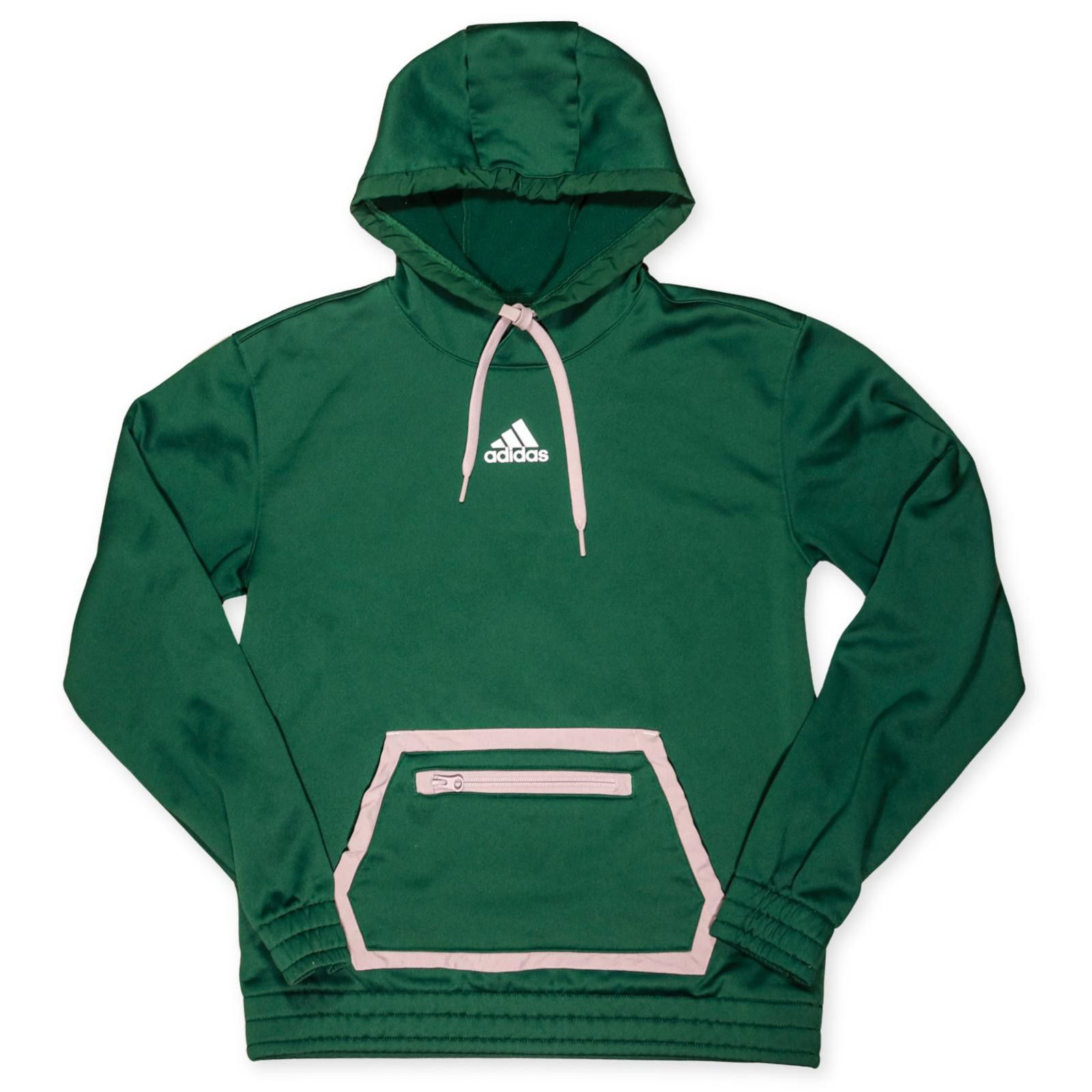 Adidas Adidas Green Hoodie Small Pullover w/ Gray Trim Size US S / EU 44-46 / 1 - 1 Thumbnail