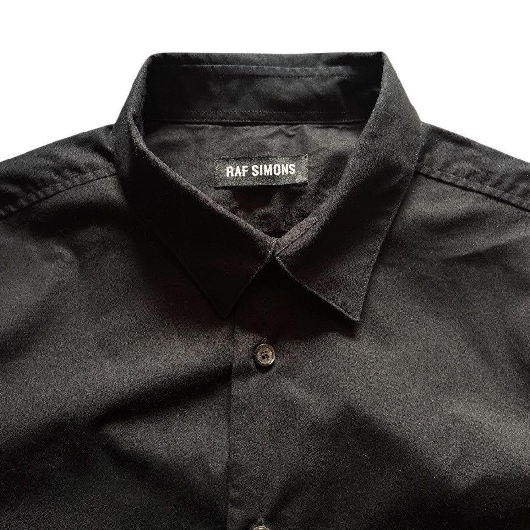Raf Simons Raf Simons Black Darted Double Collar Oxford Shirt Size US M / EU 48-50 / 2 - 3 Thumbnail