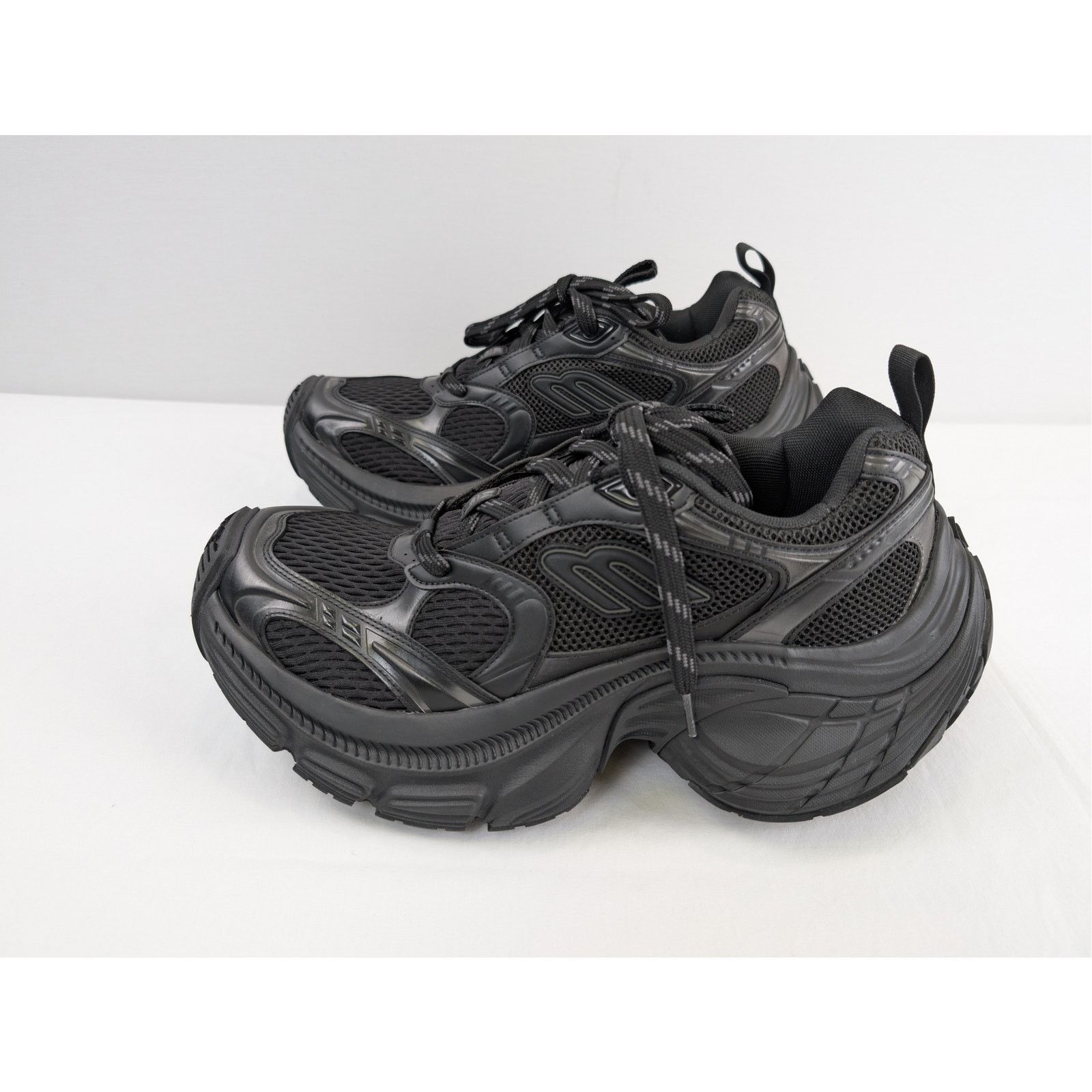 Balenciaga o1rshd1 Q:2 / 10XL Mesh Sneaker TPU PU Sneakers in Black Size US 12 / EU 45 - 10 Thumbnail