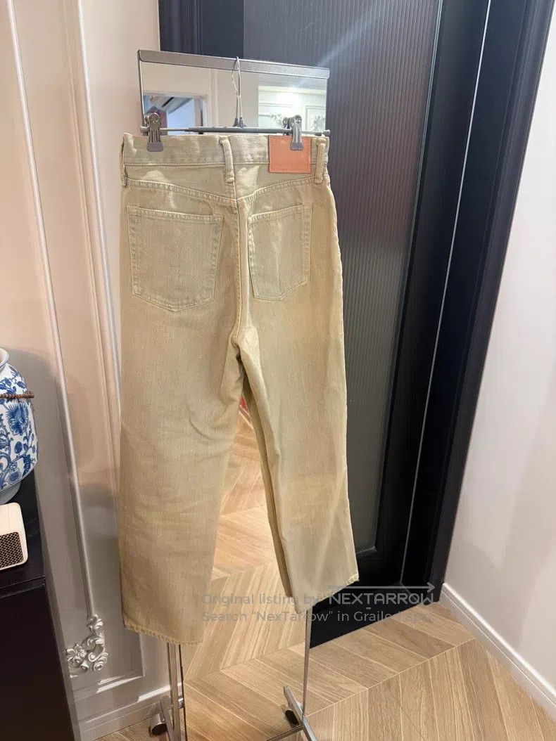 Acne Studios Acne Studios Vintage Faded Wide Leg Denim Pants, Beige Size 42" / US 20 - 4 Thumbnail
