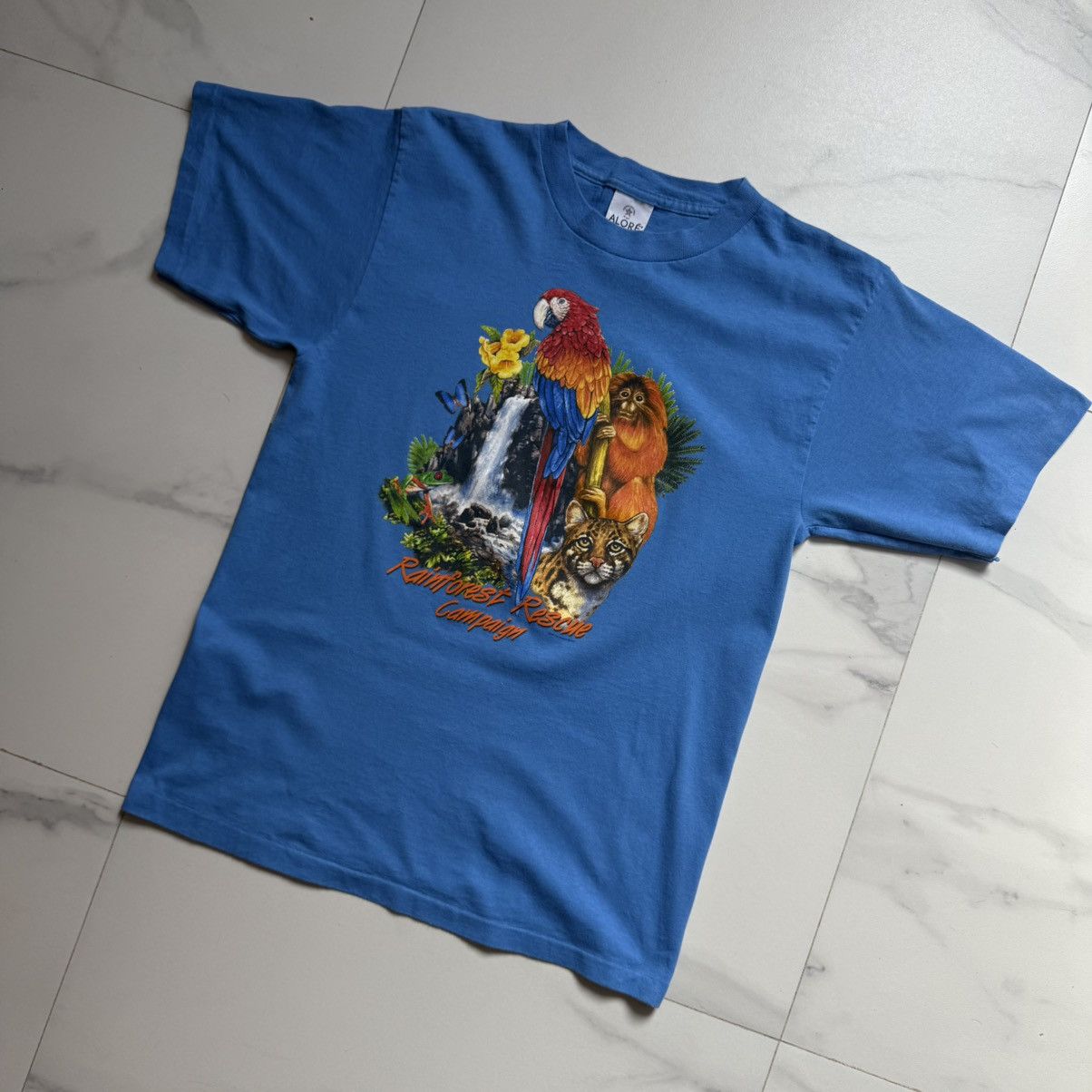 Rainforest × Vintage Vintage Y2K Rainforest Rescue Campaign Tee Size US M / EU 48-50 / 2 - 3 Thumbnail