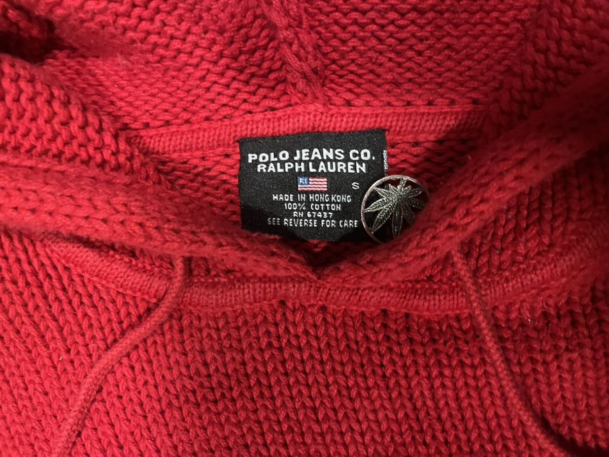 Polo Ralph Lauren Vintage Y2K Polo Ralph Lauren Knit Hoodie Small Old School Size US M / EU 48-50 / 2 - 3 Thumbnail
