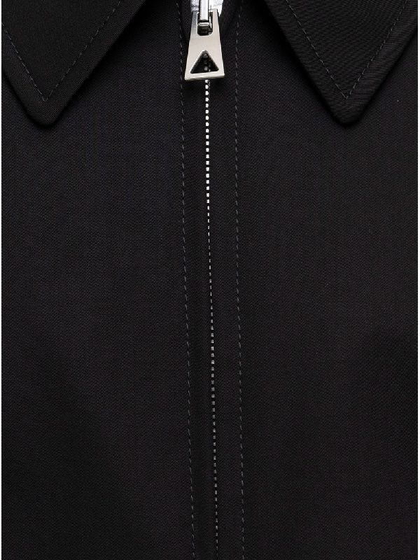 Bottega Veneta o1loc1c0424 710160 Wool Twill Jacket in Black Size US XS / EU 42 / 0 - 6 Thumbnail