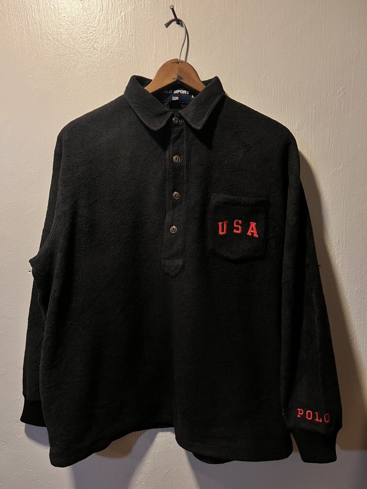 Polo Ralph Lauren OG Vintage Polo Sport Ralph Lauren USA fleece Size US L / EU 52-54 / 3 - 1 Thumbnail