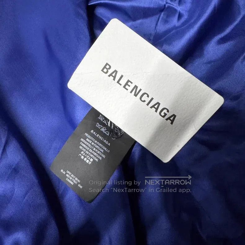 Balenciaga Balenciaga Blue Purple Jacket Coat. Size US L / EU 52-54 / 3 - 5 Thumbnail