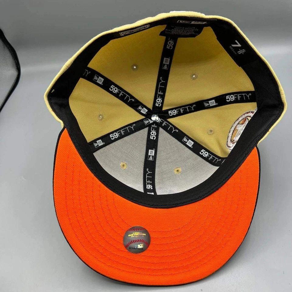 New Era Houston Astros Hat Men 7 5/8 59Fifty New Era MLB Fitted Cap Size ONE SIZE - 2 Thumbnail