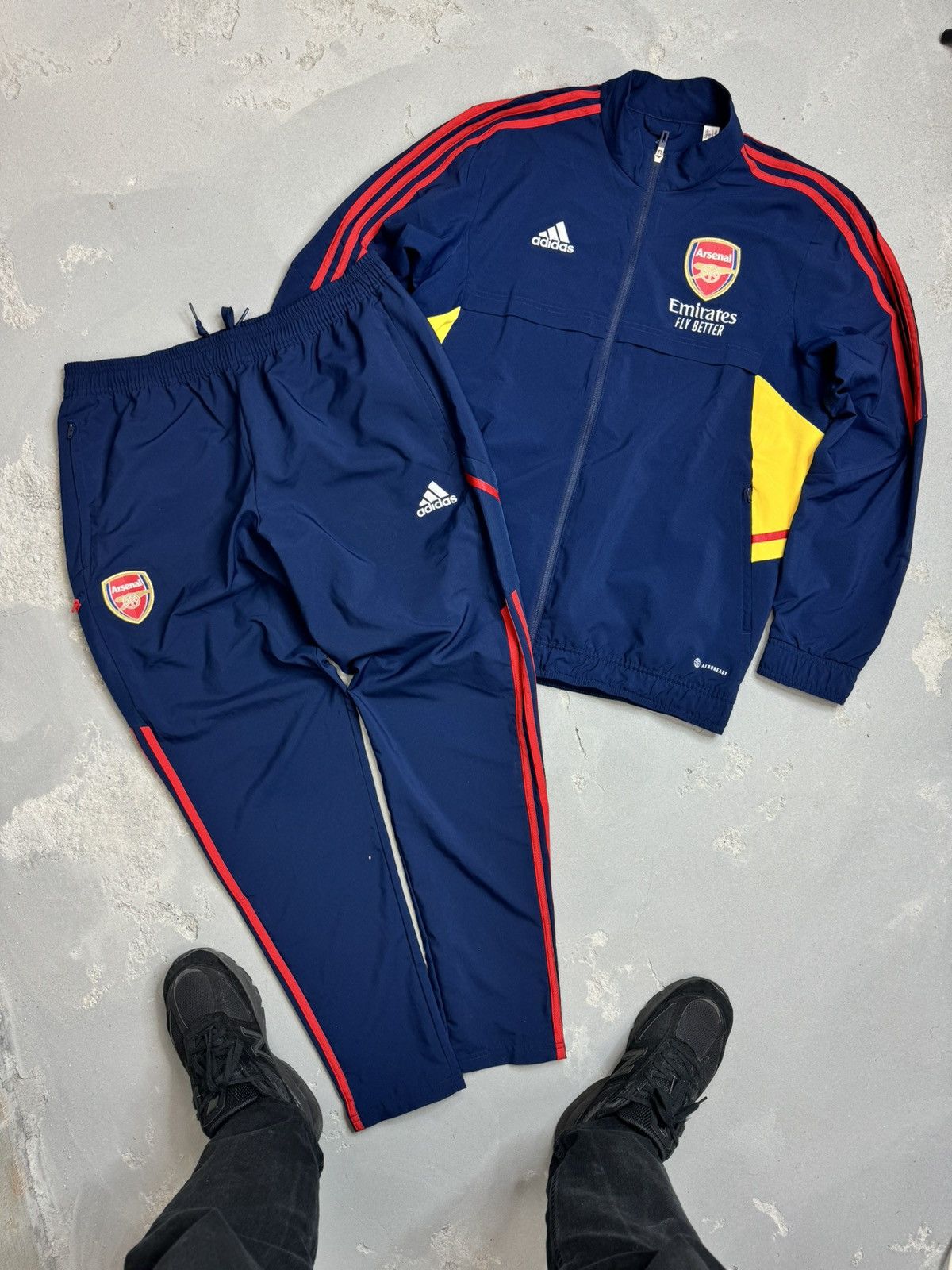 image of NWT Arsenal Adidas Football Track Suit in Blue, Men's (Size Large)