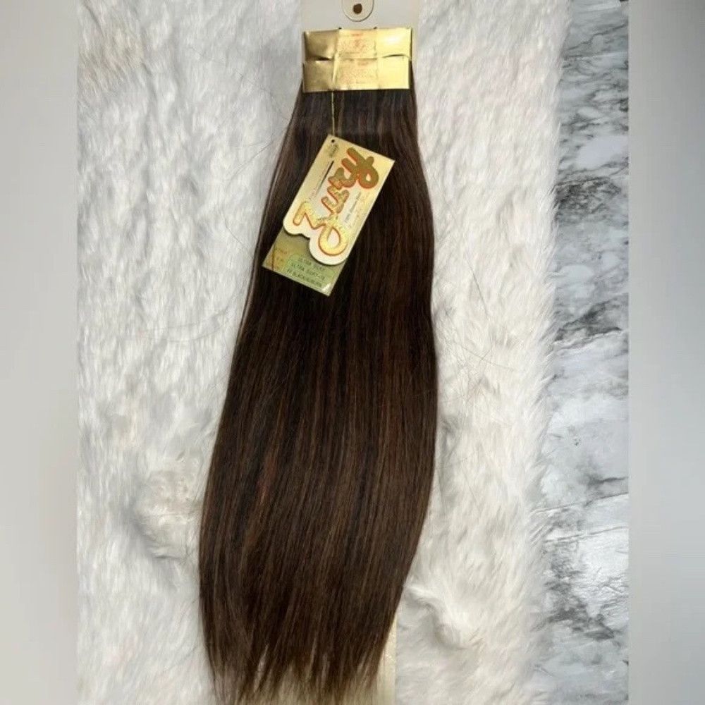 Other 16 In brown #4 100% Human hair Extensions in Straight Hair Size ONE SIZE - 1 Thumbnail