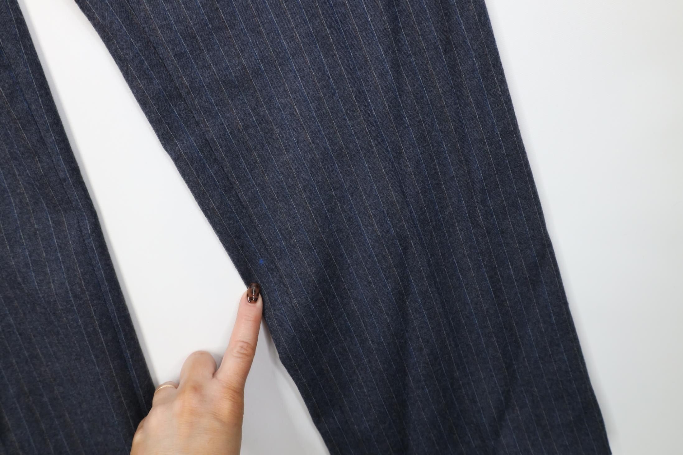 Vintage Vintage 70s Streetwear Wool Striped Wide Leg Chino Pants Size US 36 / EU 52 - 5 Thumbnail