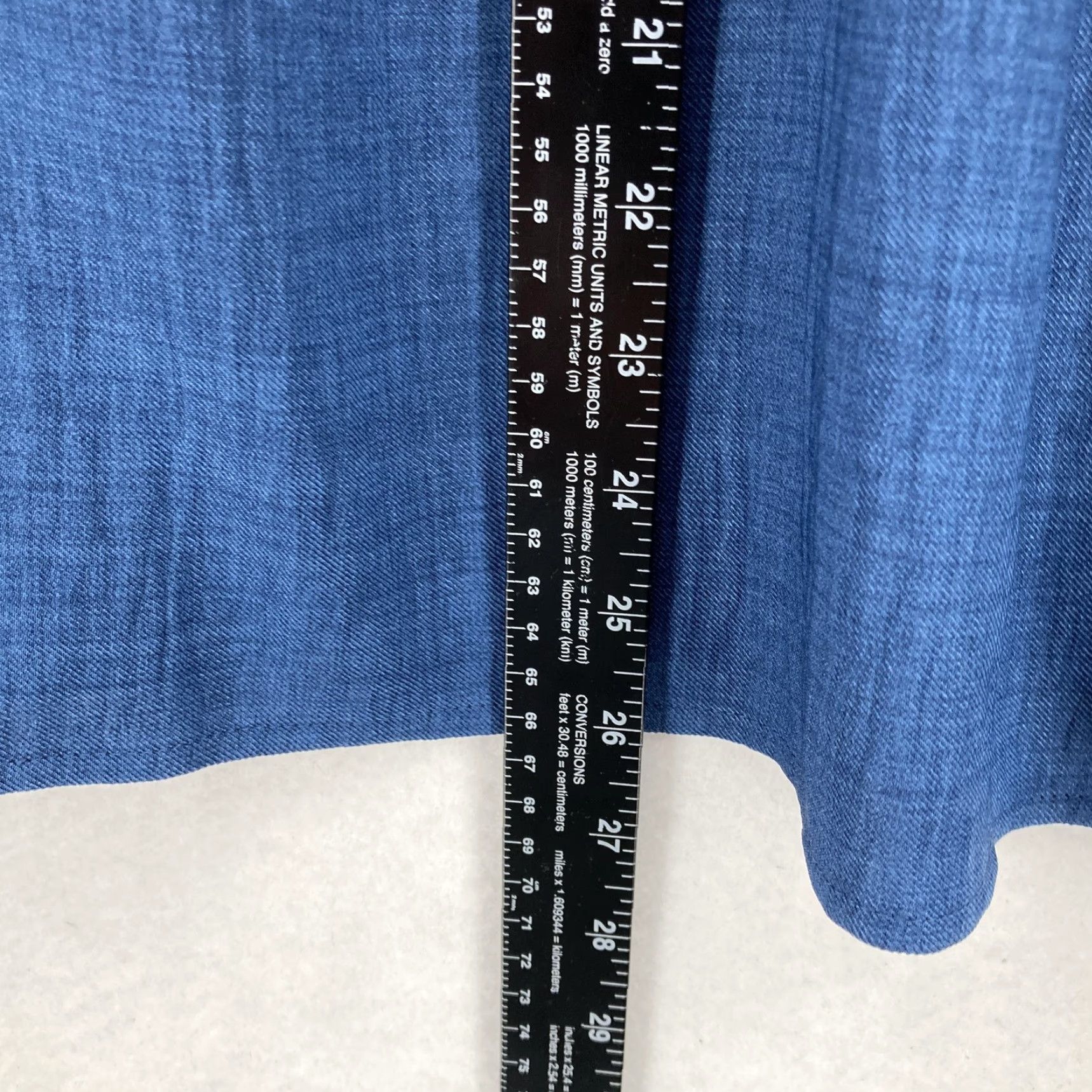 Vintage VINTAGE? Olivia & Martin Shirt Womens 1X Blue Embroidered Boho Peasant 3/4 Sleeve Tunic Size XL / US 12-14 / IT 48-50 - 7 Thumbnail