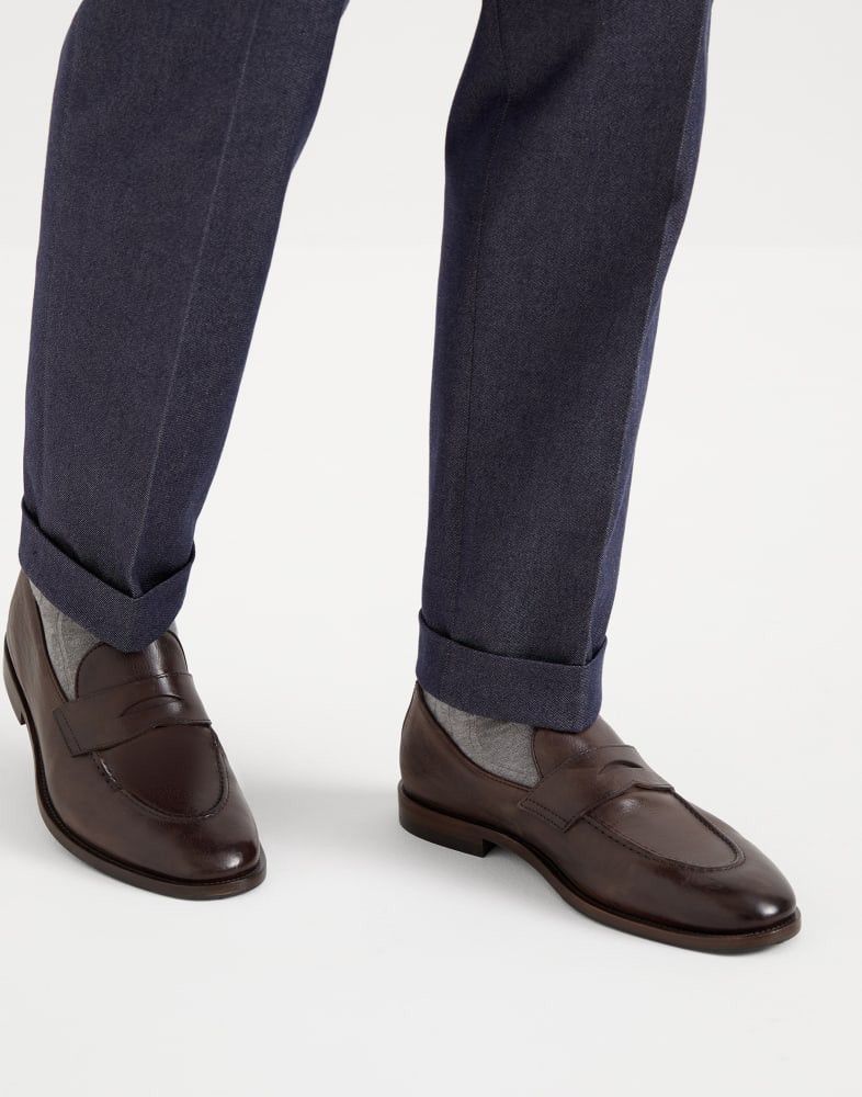 Brunello Cucinelli o1w1db10925 Pair Of Loafers in Brown Size US 11 / EU 44 - 5 Thumbnail