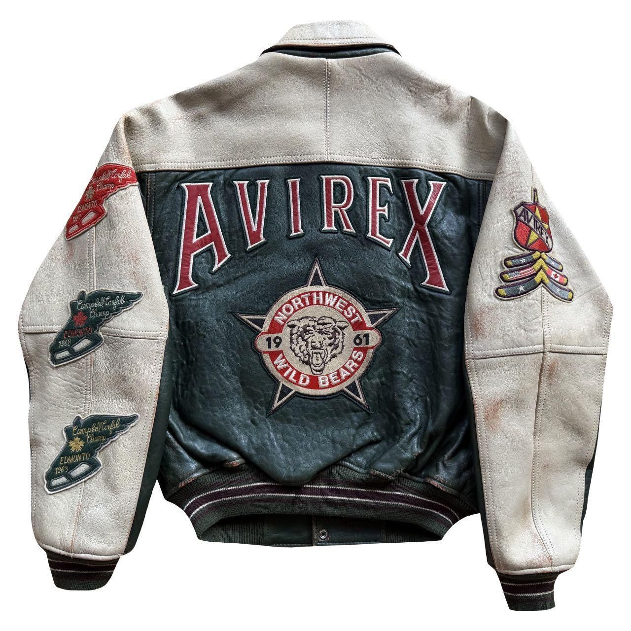 Avirex Avirex North West Wildbears Leather Varsity Jacket Size US XS / EU 42 / 0 - 1 Thumbnail
