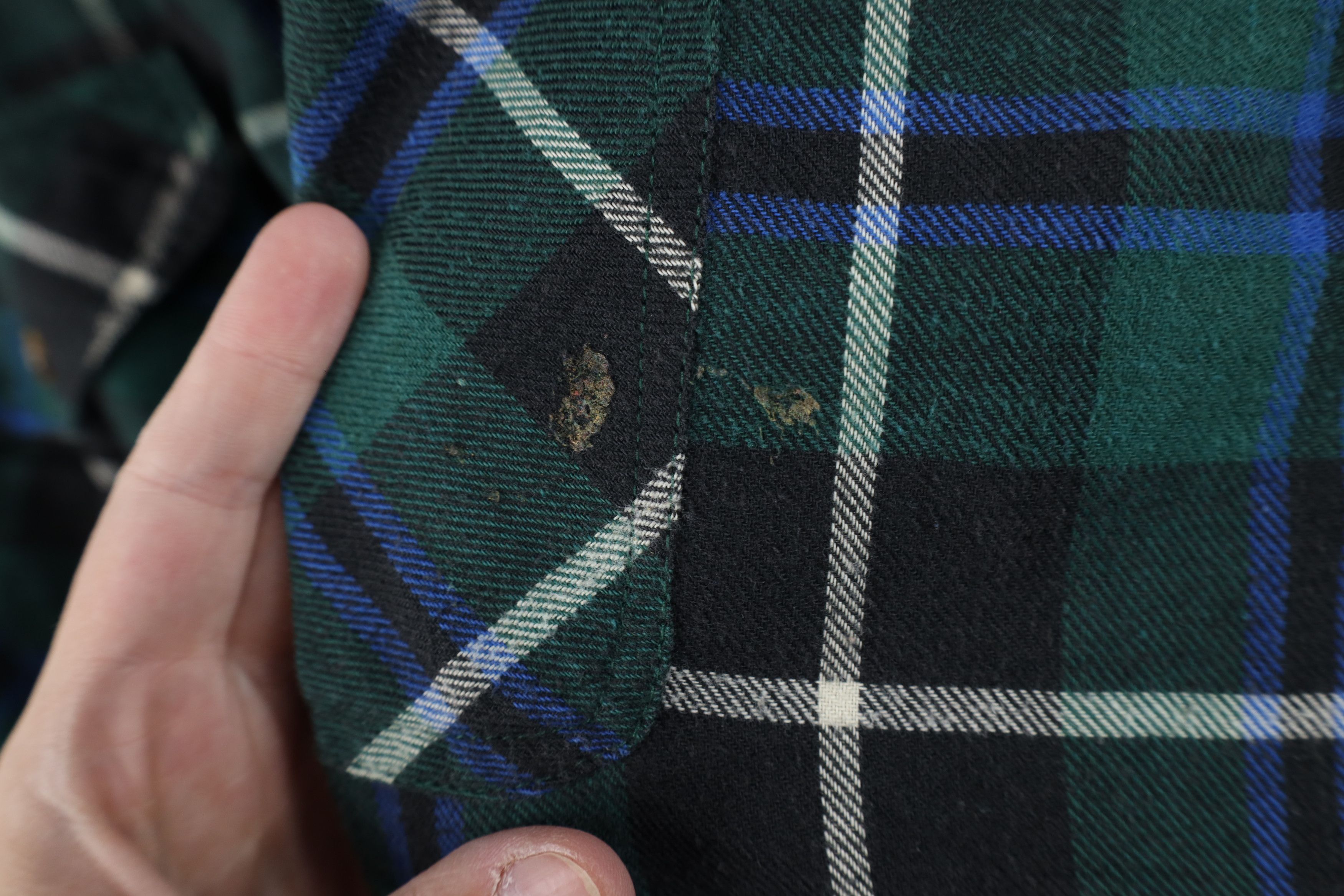 Vintage Vintage 90s Streetwear Flannel Button Shirt Jacket Plaid Size US XL / EU 56 / 4 - 4 Thumbnail
