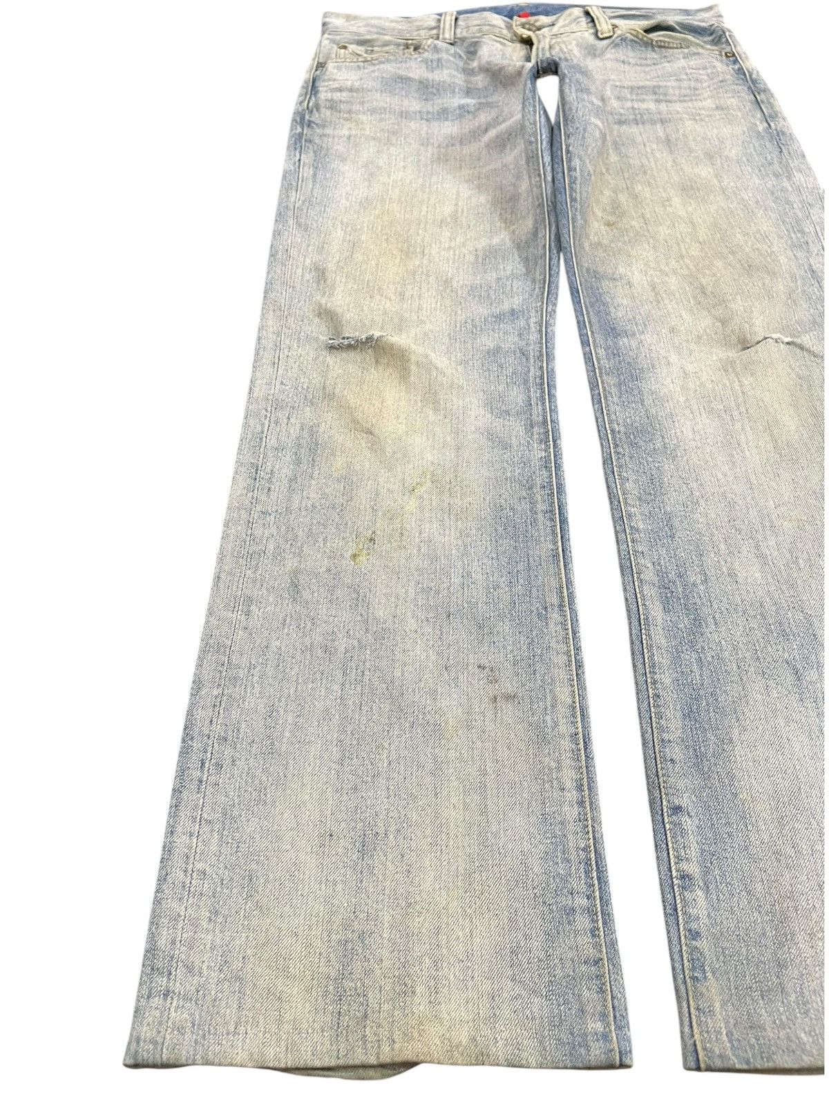 Jun Takahashi × Uniqlo Vintage Uniqlo S002 Baggy Faded Distressed Denim Size US 36 / EU 52 - 3 Thumbnail