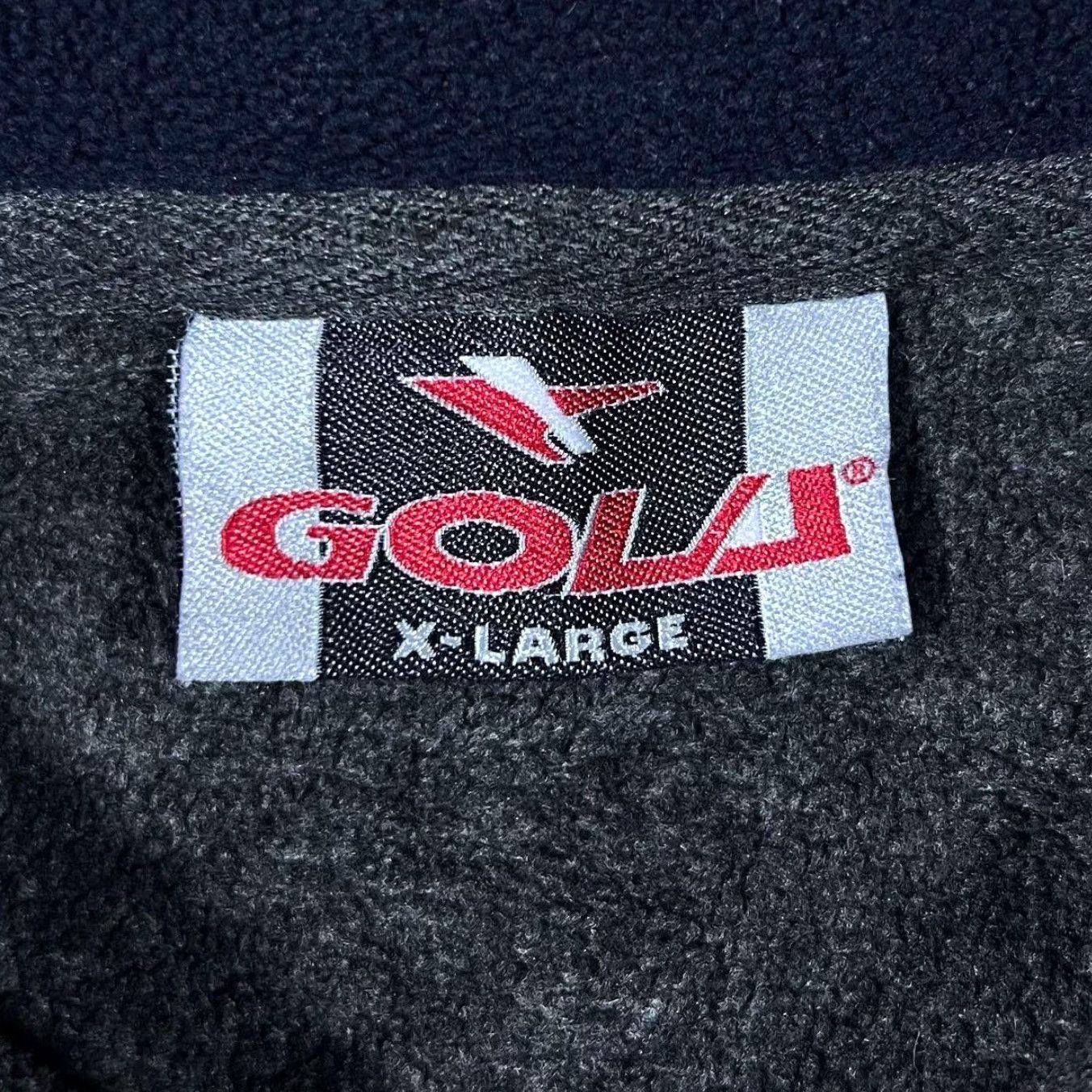 Gola VINTAGE Gola Mini Logo Dark Grey Navy Blue 1/4 Zip Pullover Fleece Sweatshirt XL Mens Pullover 1/4 Zip Grey/Navy Blue Size US XL / EU 56 / 4 - 4 Thumbnail