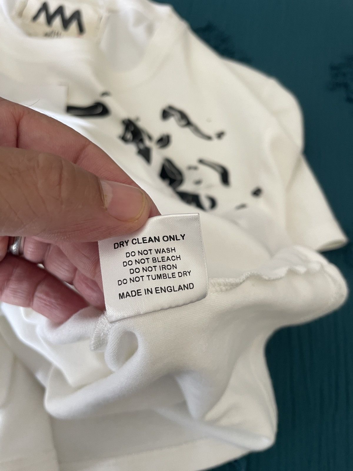 Alex Mullins Hand w/ goldfish Cropped tee Size US M / EU 48-50 / 2 - 8 Thumbnail