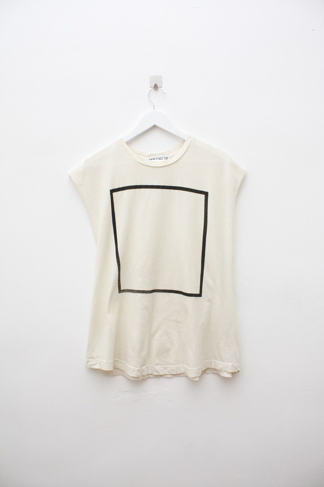 Wildfox WildFox Creamy White Square Style Tank Top Size US S / EU 44-46 / 1 - 1 Thumbnail