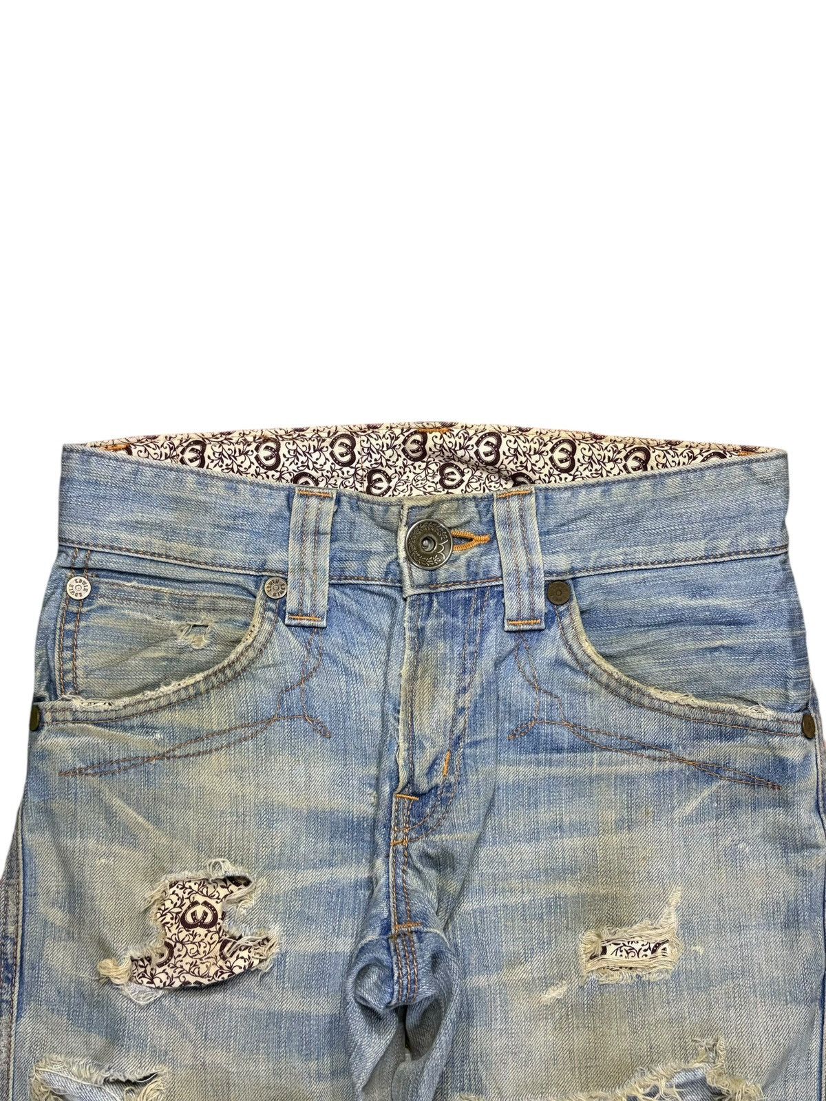 Edwin Vintage Japanese Edwin Mud Wash Distressed Loose Jeans Size US 28 / EU 44 - 4 Thumbnail