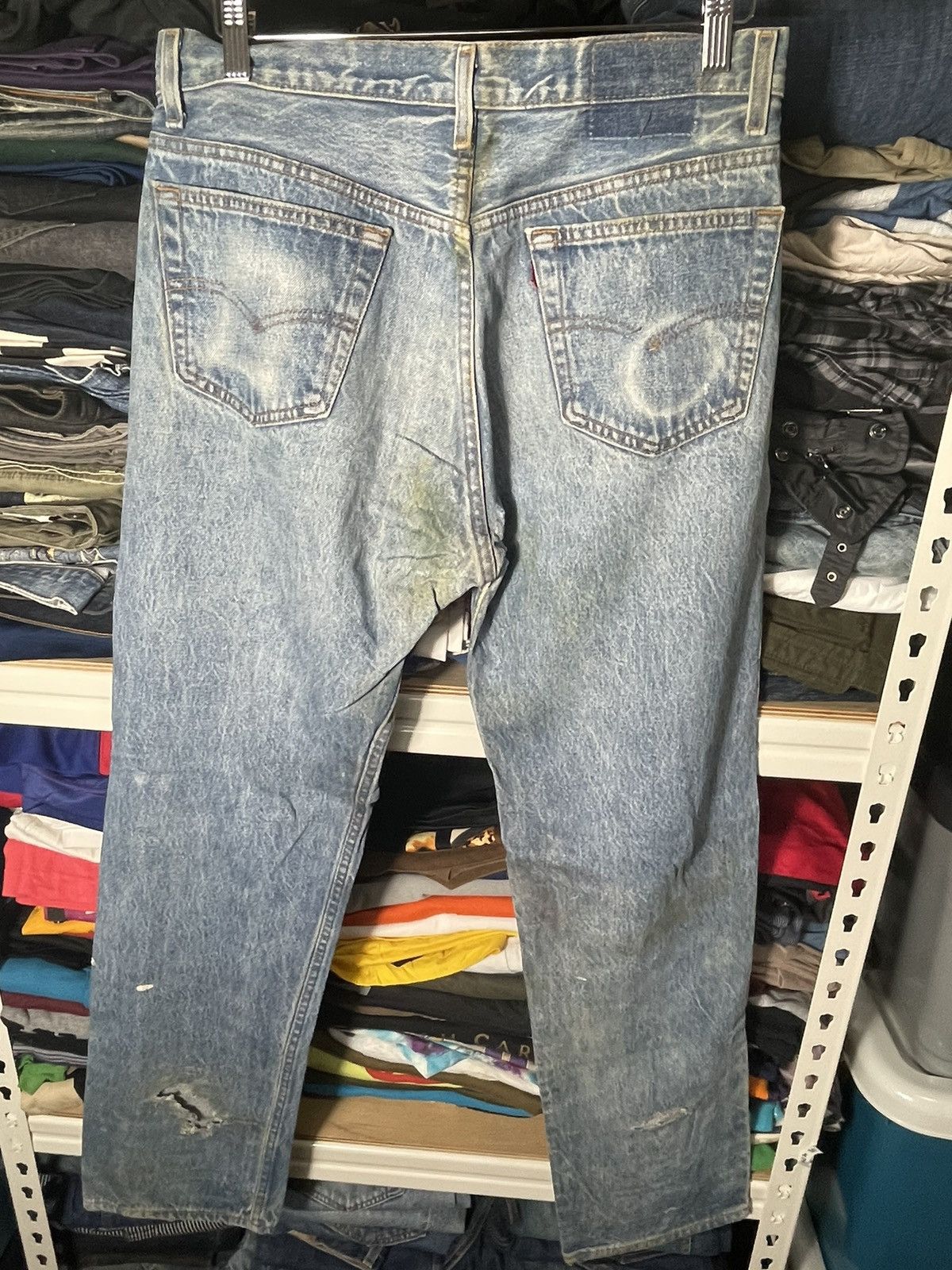 Levi's Vintage Distressed Levis 501 Jeans Size US 33 - 5 Thumbnail