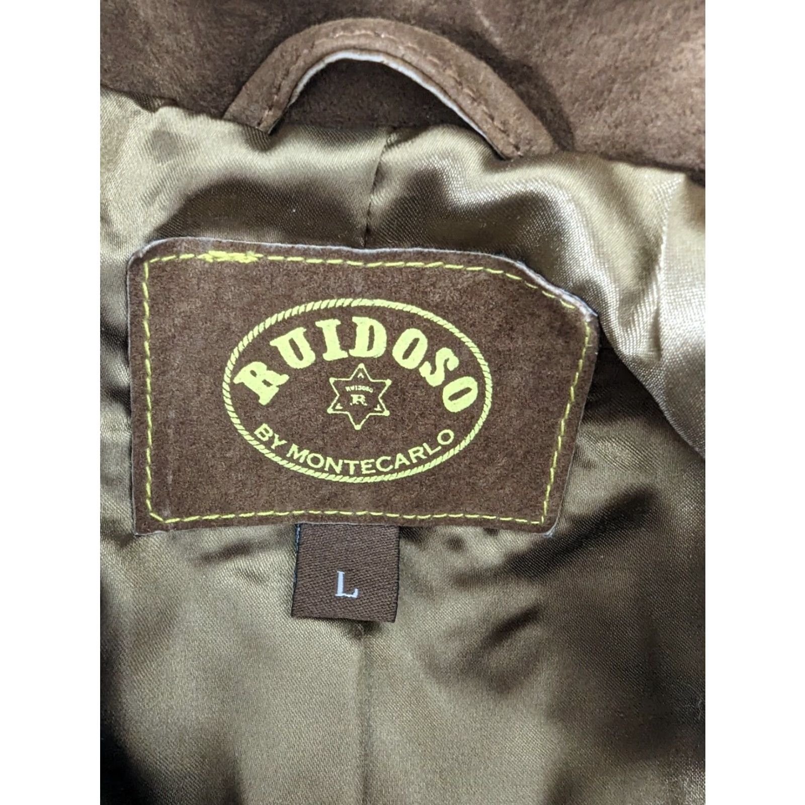 Vintage VINTAGE Ruidoso Suede Leather Western Floral Embroidered Jacket Womens Large Leather Jacket Size L / US 10 / IT 46 - 5 Thumbnail