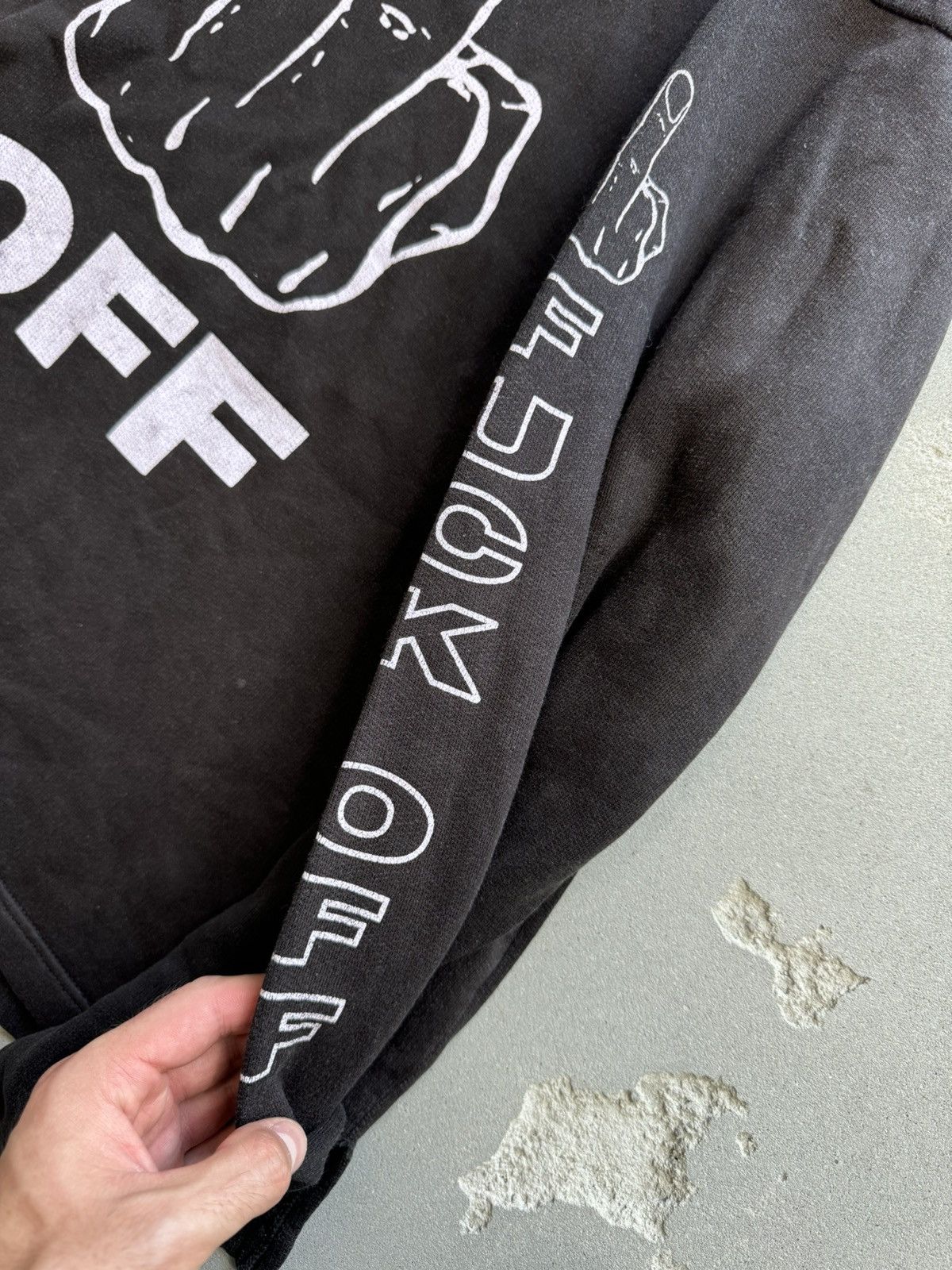 Japanese Brand × Vintage Vintage Fuck Off Hoodie Size XL Size US XL / EU 56 / 4 - 4 Thumbnail