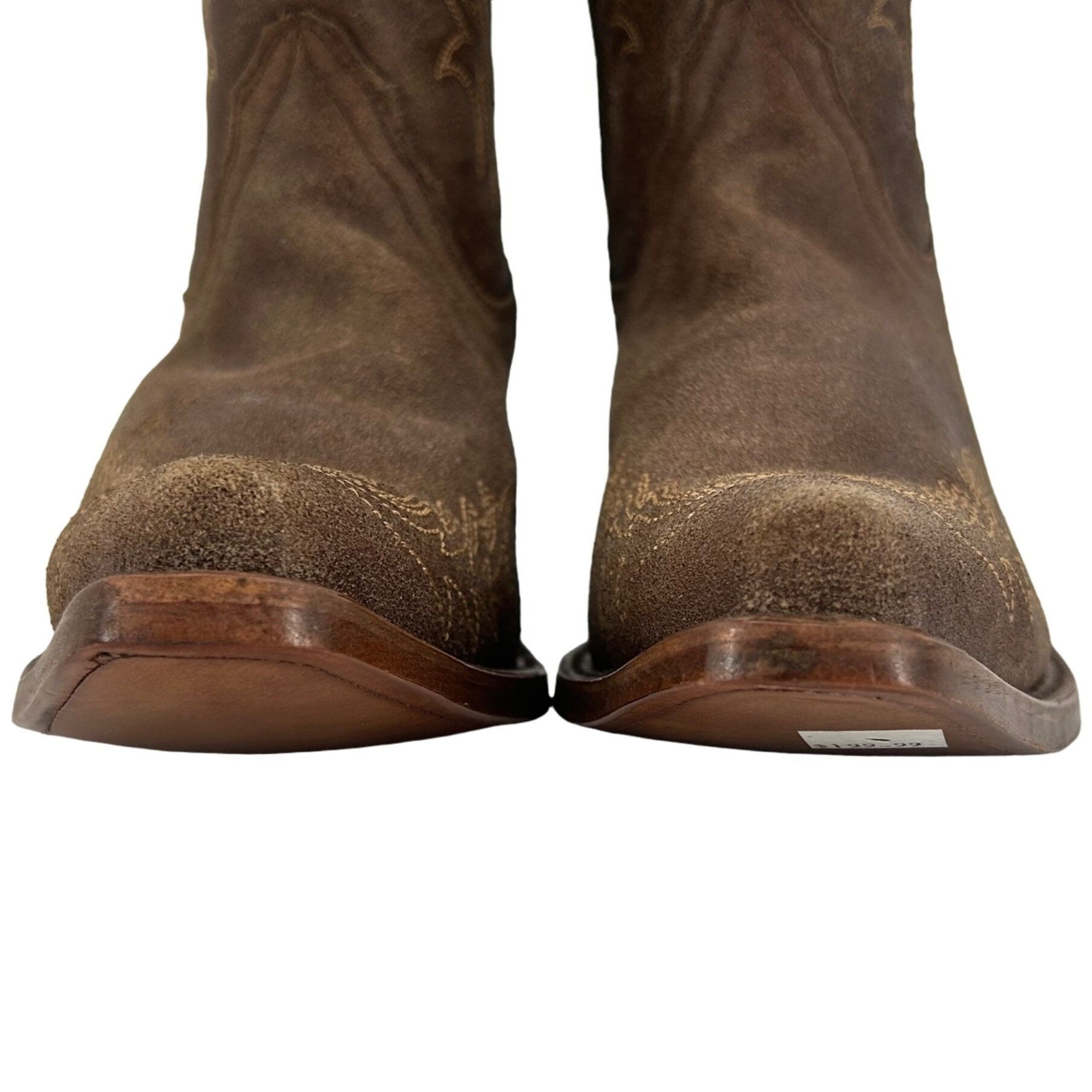 Corral Corral Boots Women's 8M Brown Suede Leather Studded Ropers Size US 8 / IT 38 - 8 Thumbnail
