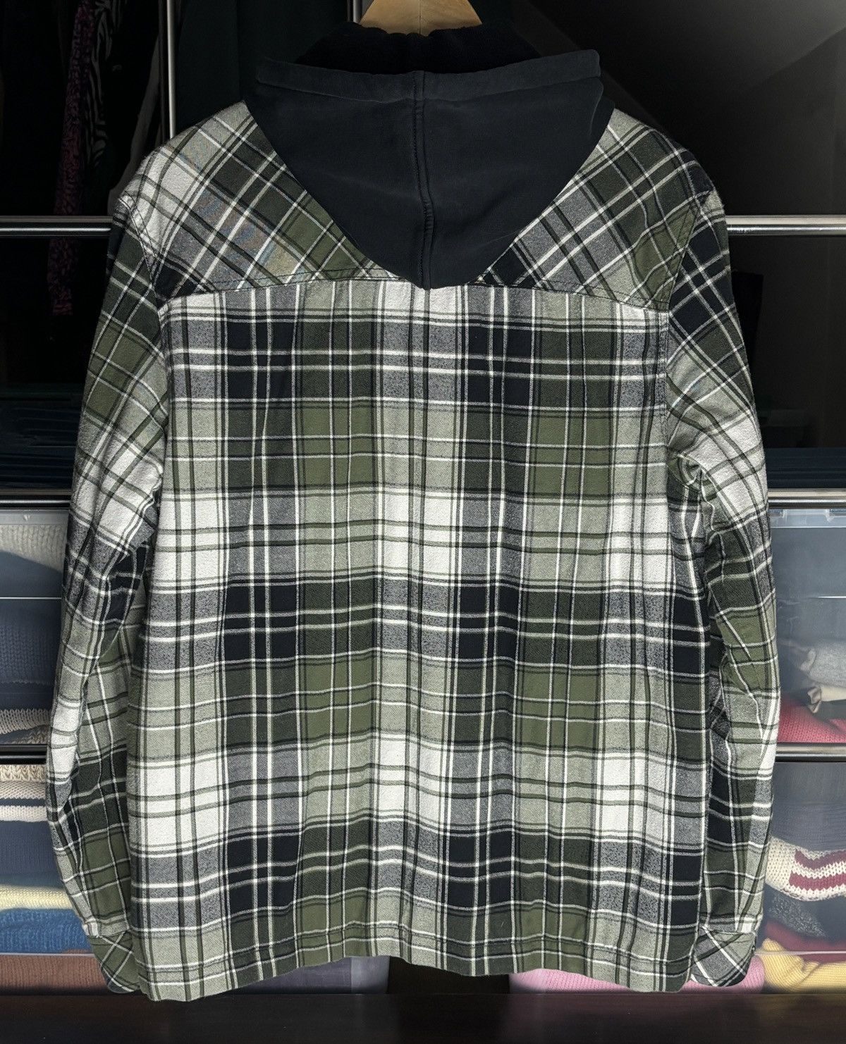 Acne Studios Acne Studios Oversized Checked Hooded Jacket Face Logo Size US XS / EU 42 / 0 - 7 Thumbnail