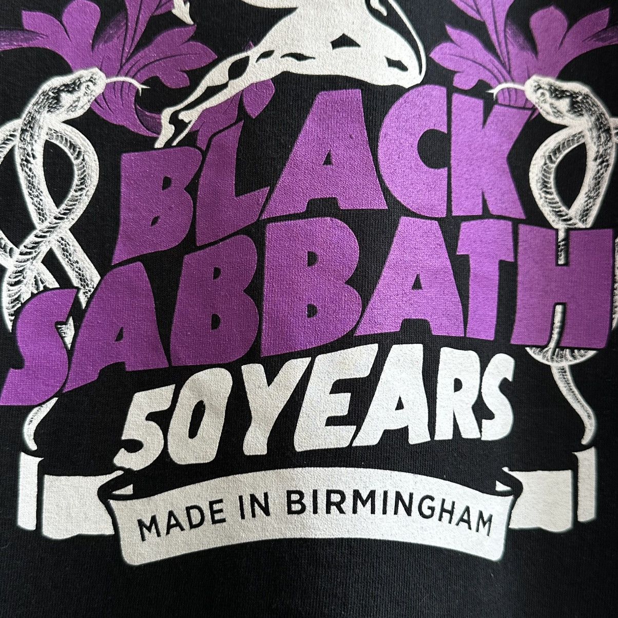 Band Tees Vintage Black Sabbath 50 Years Ozzy Osbourne Band Promo Tee Size US XL / EU 56 / 4 - 4 Thumbnail