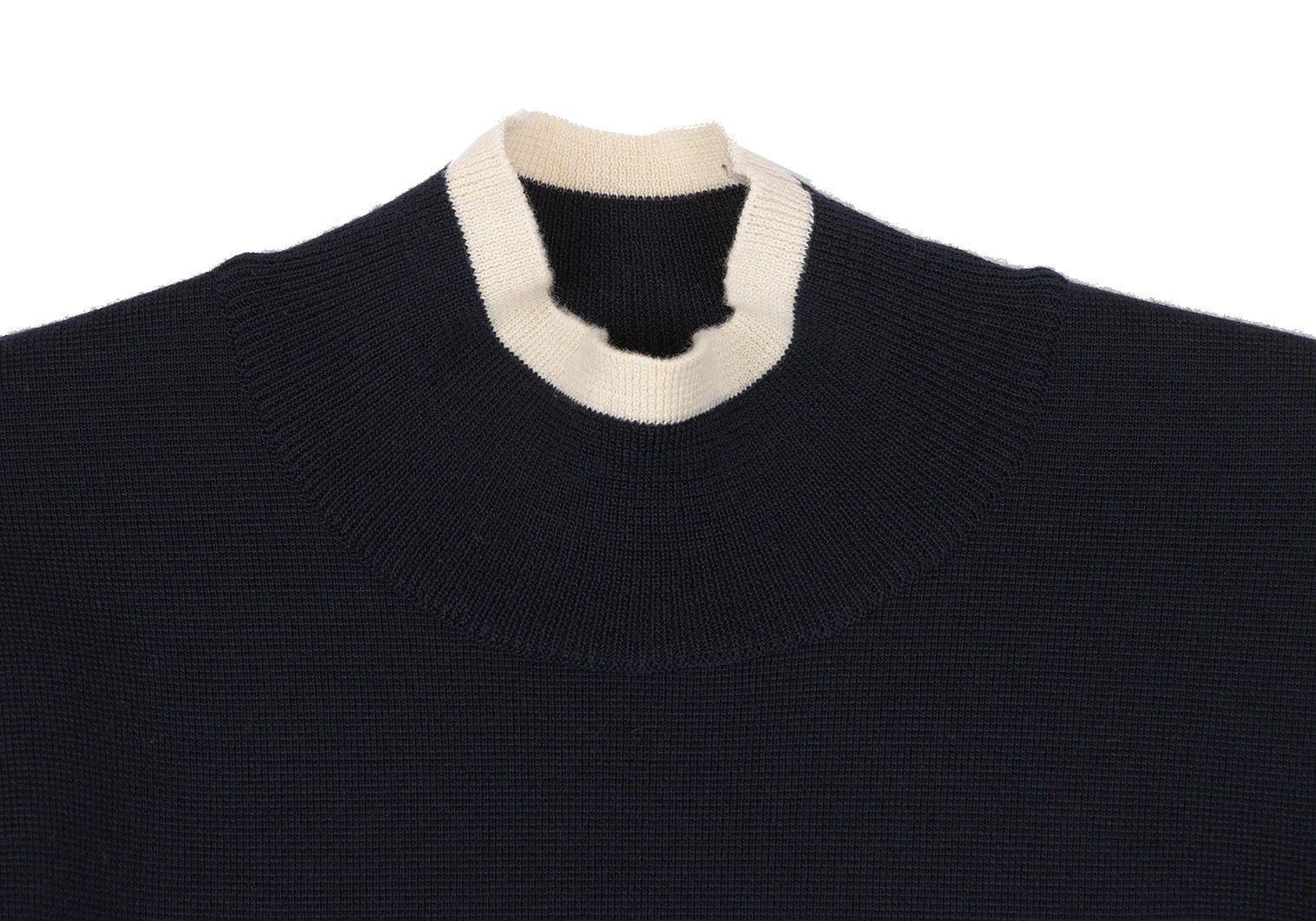 Yohji Yamamoto Yohji Yamamoto Bi-Color Line High Neck Knit Size US M / EU 48-50 / 2 - 2 Thumbnail