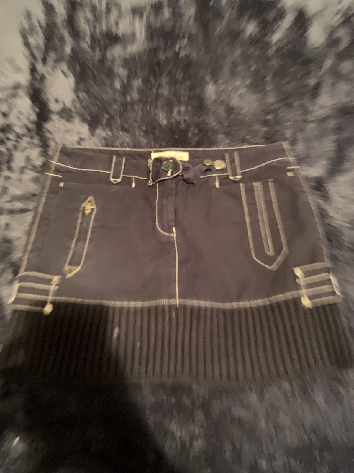 Vintage LondonJean Skirt Streetwear Fashion Vintage Party Rave 2000s Size 30" / US 8 / IT 44 - 2 Thumbnail