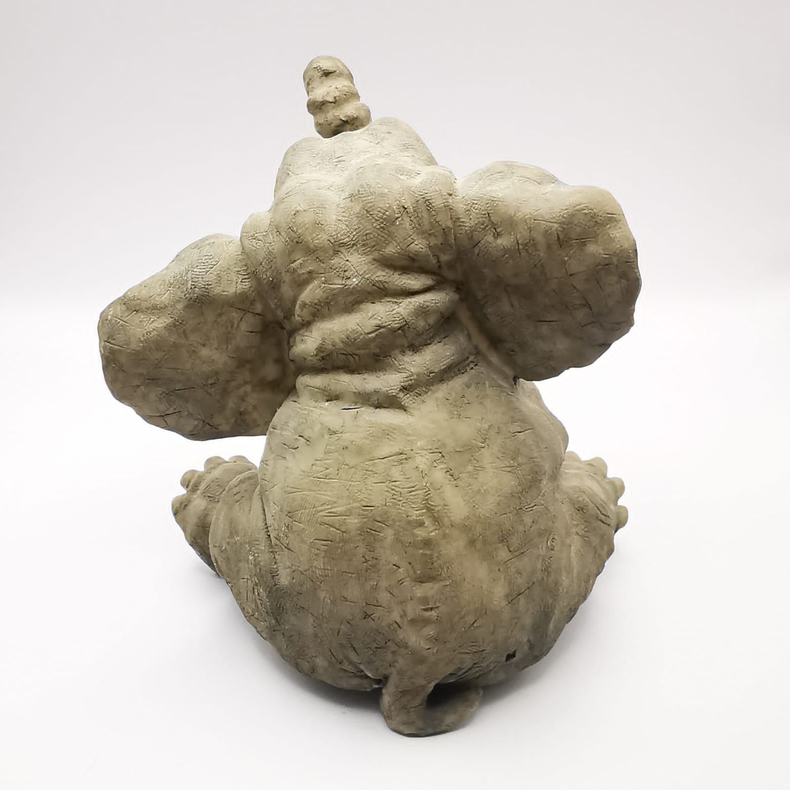 Vintage 80s Vintage Rare Elephant Figurine Fine Handmade 375g Size ONE SIZE - 4 Thumbnail