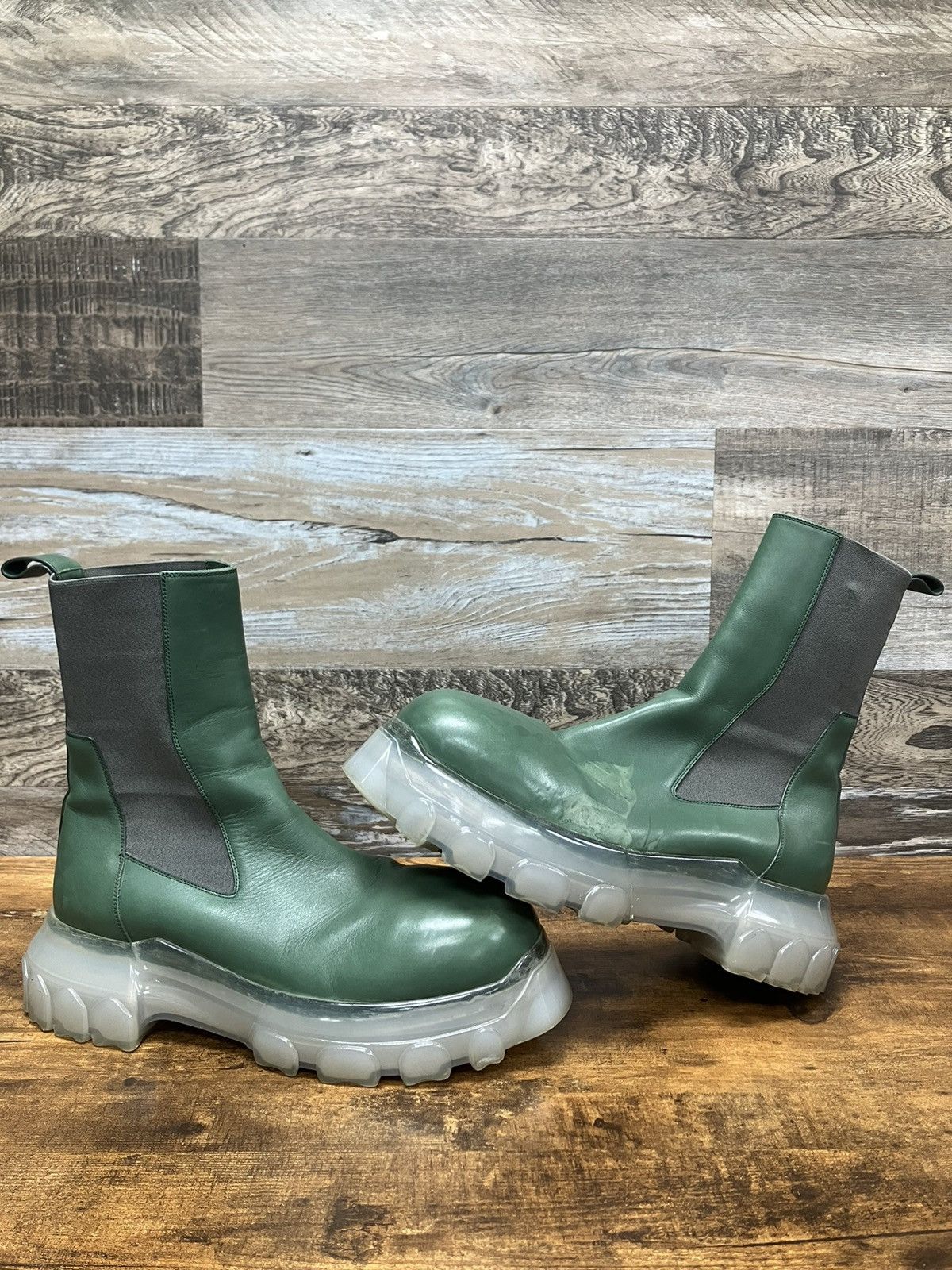 Rick Owens Beetle Bozo Tractor Boots 42